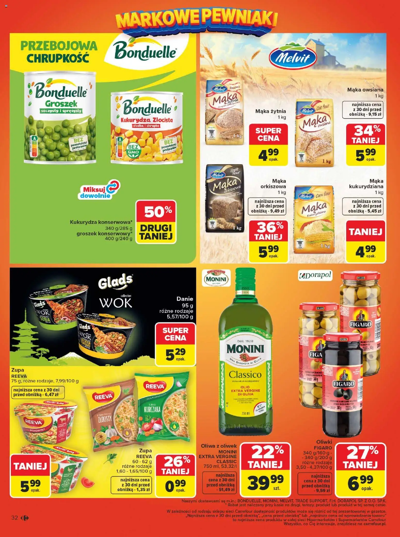 Carrefour Gazetka od 16.02.2026 | Strona: 34 | Produkty: Groszek, Mąka żytnia, Mąka owsiana, Zupa