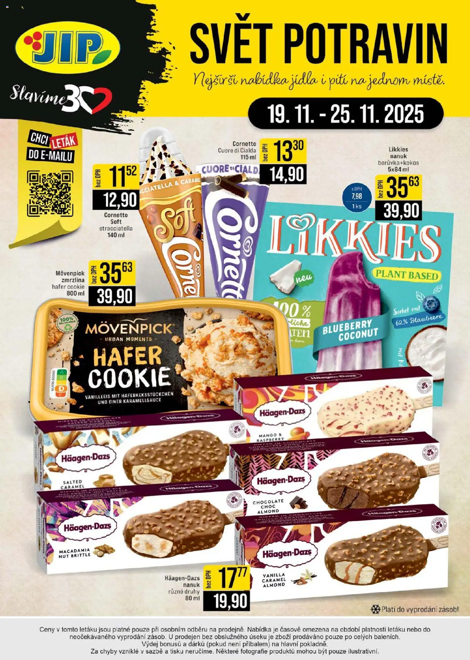 Jip leták - Cash & Carry od 19.11.2025 | Strana: 32 | Produkty: Nanuk, Mango, Zmrzlina, Sorbet