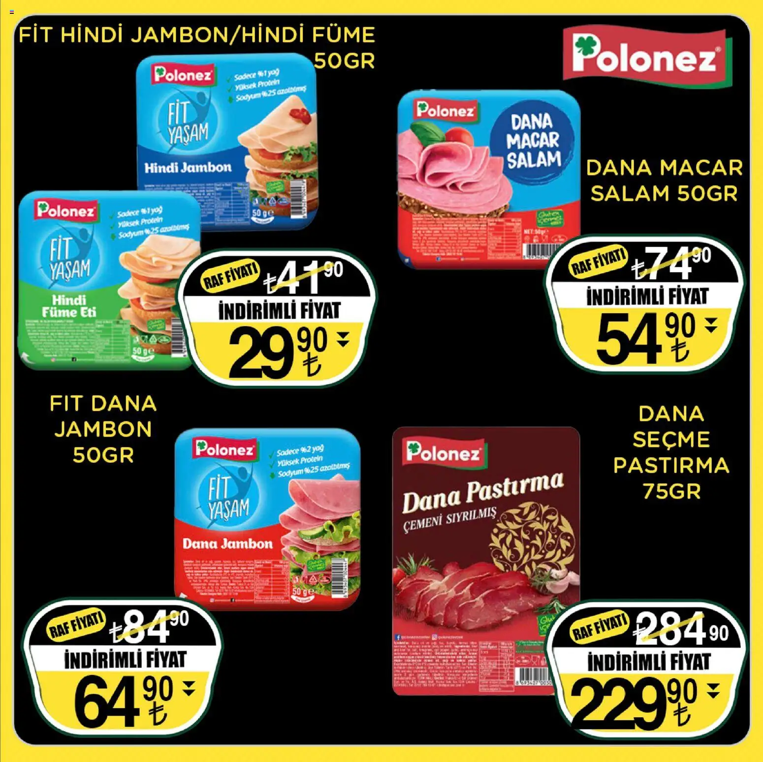 Sarıyer Katalog - 13.03.2026 tarihinden itibaren geçerlidir | Sayfa: 8 | Ürünler: Salam, Jambon, Yağ, Hindi füme