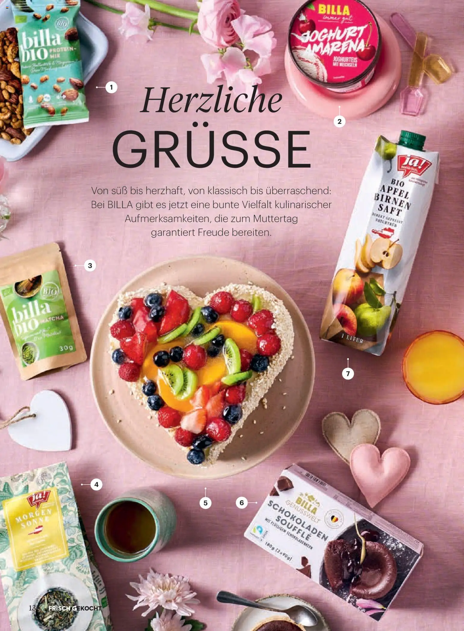 Billa Frisch Gekocht gültig ab 01.05.2026 | Seite: 136 | Produkte: Joghurt, Saft, Äpfel