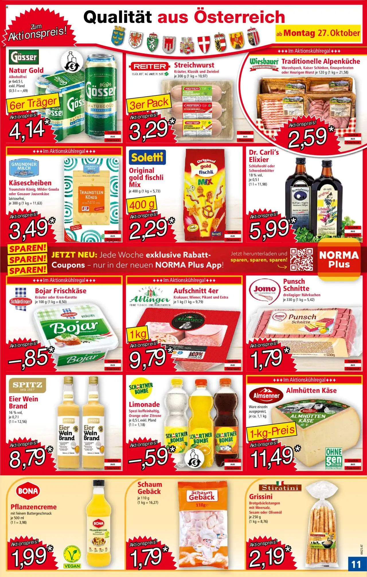 Norma Flugblatt gültig ab 27.10.2025 | Seite: 12 | Produkte: Zitrone, Wurst, Eier, Wein