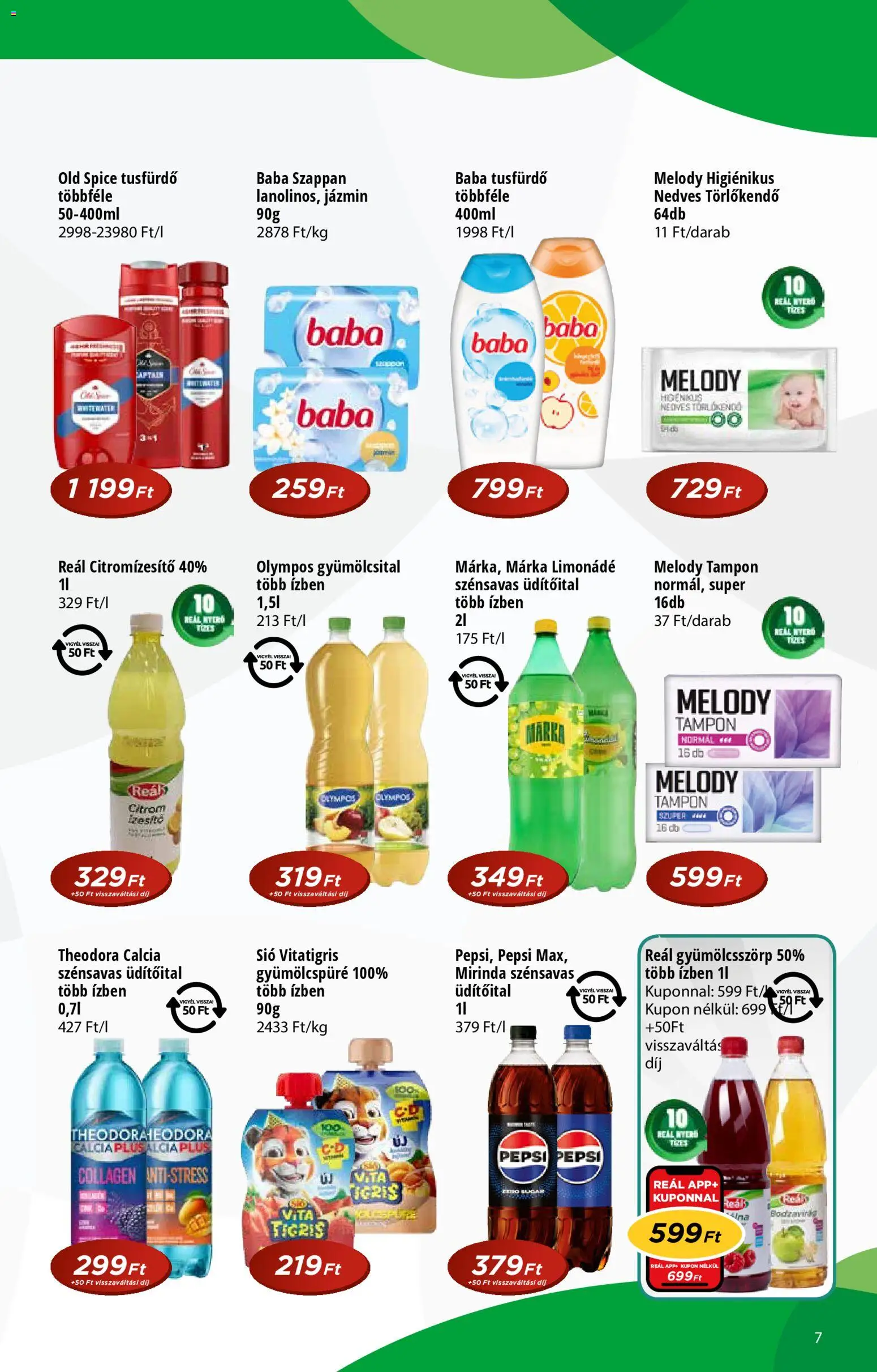 Reál akciós ujság - amely érvényes a következő dátumtól: 14.01.2026 | Oldal: 7 | Termékek: Old spice, Törlőkendő, Szappan, Citrom