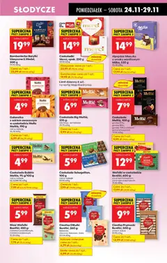 Pogląd oferty "Alpejskie Mleczko o smaku waniliowym Milka, 330 g, Alpejskie Mleczko o smaku waniliowym" - ważna od 24.11.2025 | Strona: 63