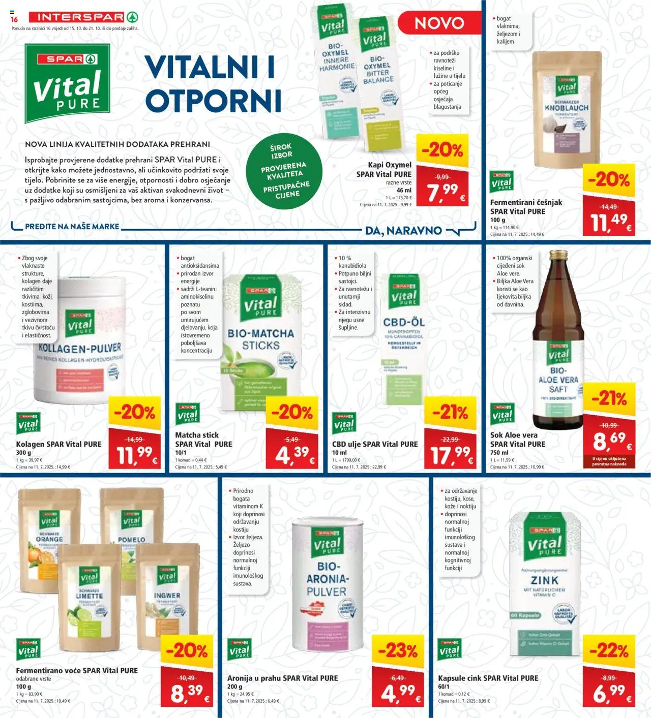 Interspar katalog | vrijedi od 15.10.2025 | Stranica: 18 | Proizvodi: Ulje, Sok, Voće, Češnjak