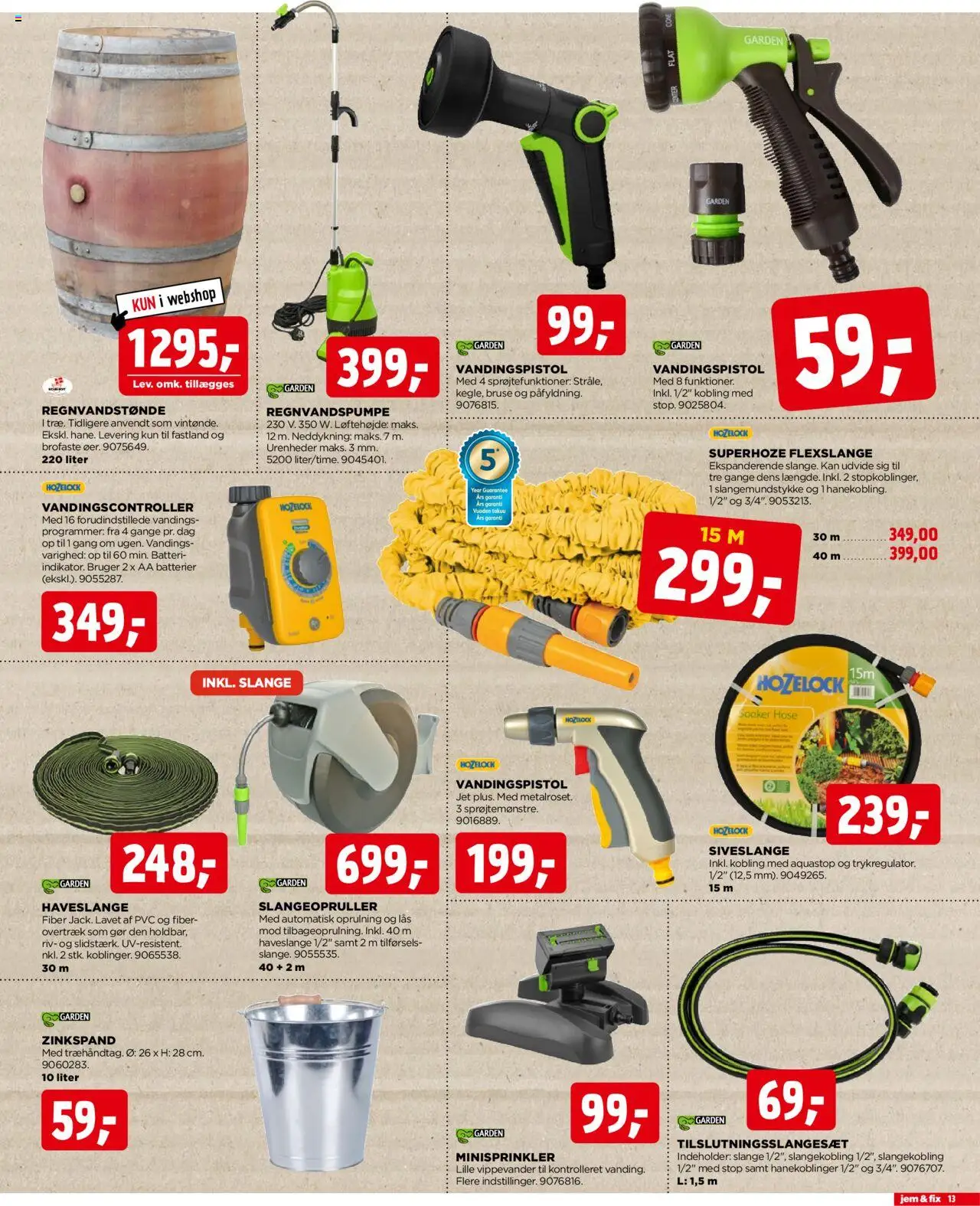 Jem & fix Tilbudsavis gyldig fra 29.06.2025 | Side: 13 | Produkter: Batterier, Søm, Batteri