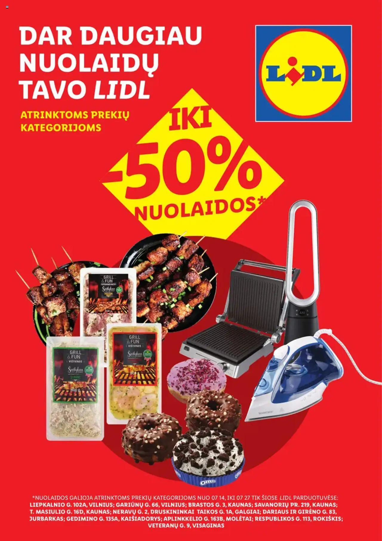 LIDL leidinys - Dar daugiau nuolaidų│galioja nuo 14.07.2025 | Puslapis: 1 | Prekių: Vištienos