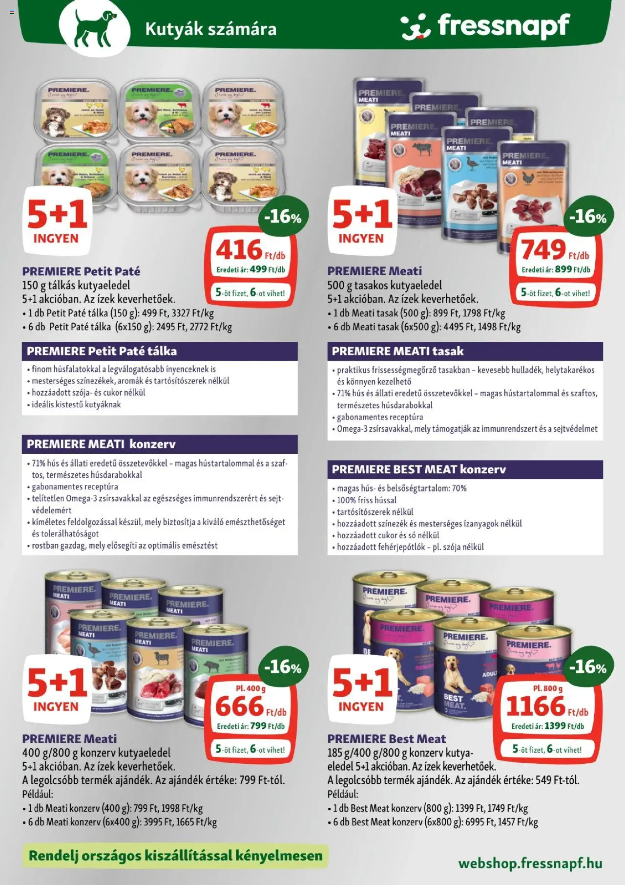 Fressnapf akciós ujság - amely érvényes a következő dátumtól: 07.08.2025 | Oldal: 5 | Termékek: Hús, Kutyaeledel, Só, Cukor