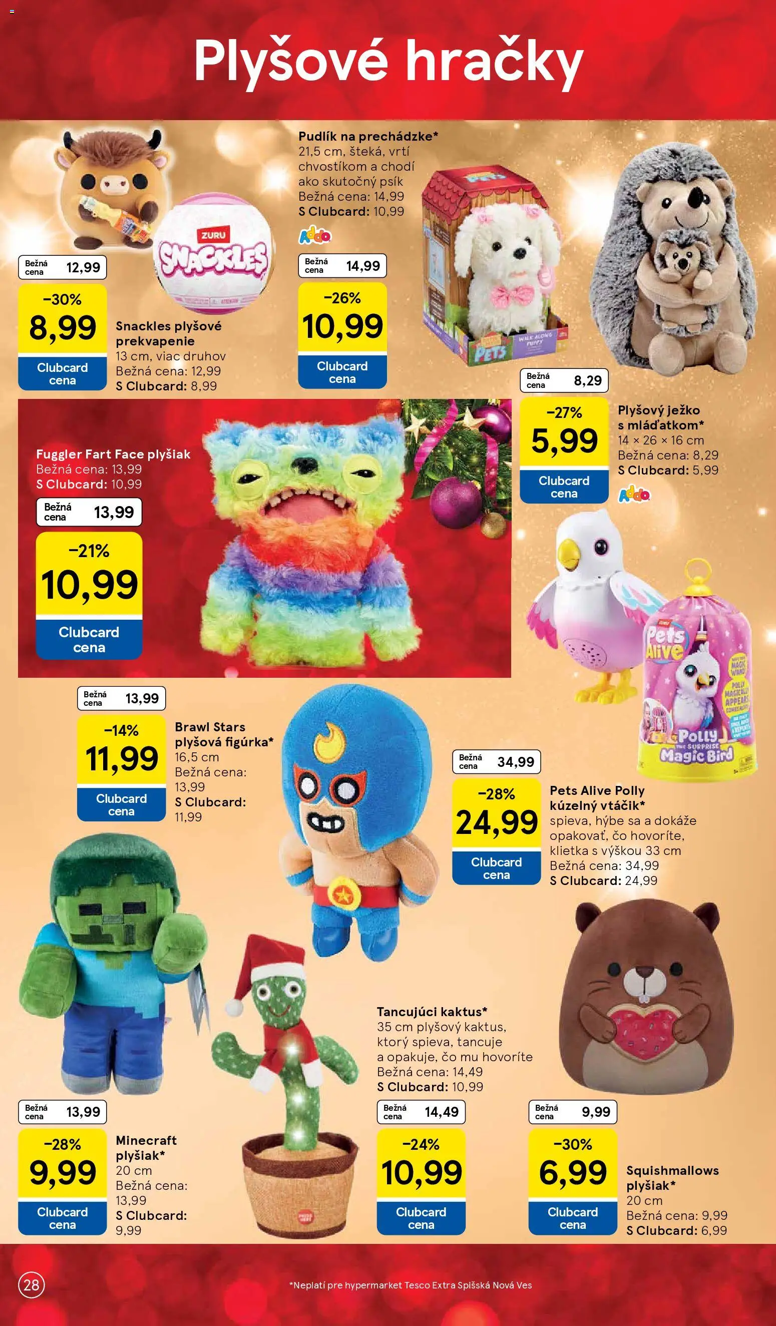 Nové Tesco akcie – leták je platný od 27.10.2025 | Strana: 28 | Produkty: Hračky