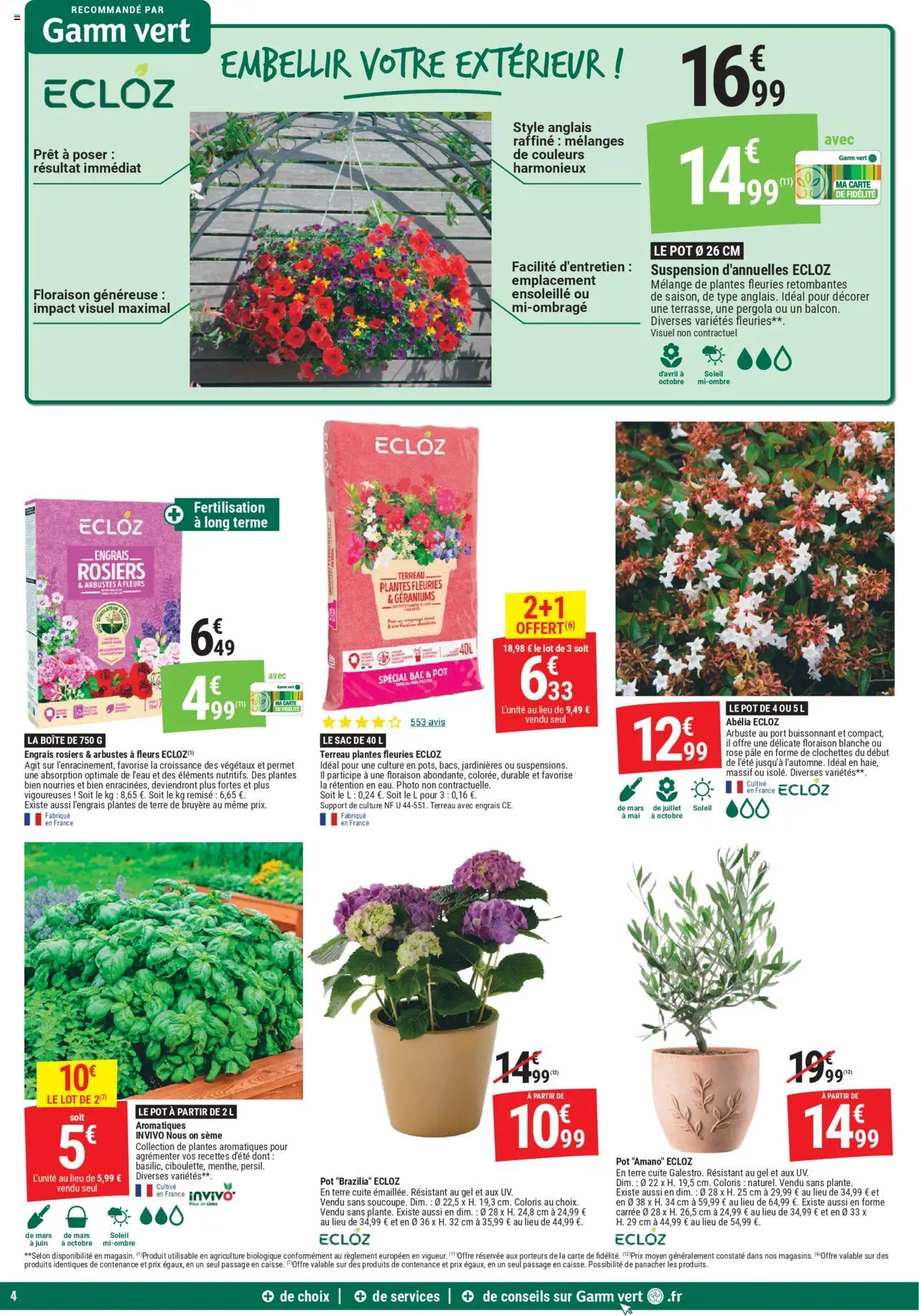  | Page: 4 | Produits: Sac, Plantes, Suspension, Terre de bruyère