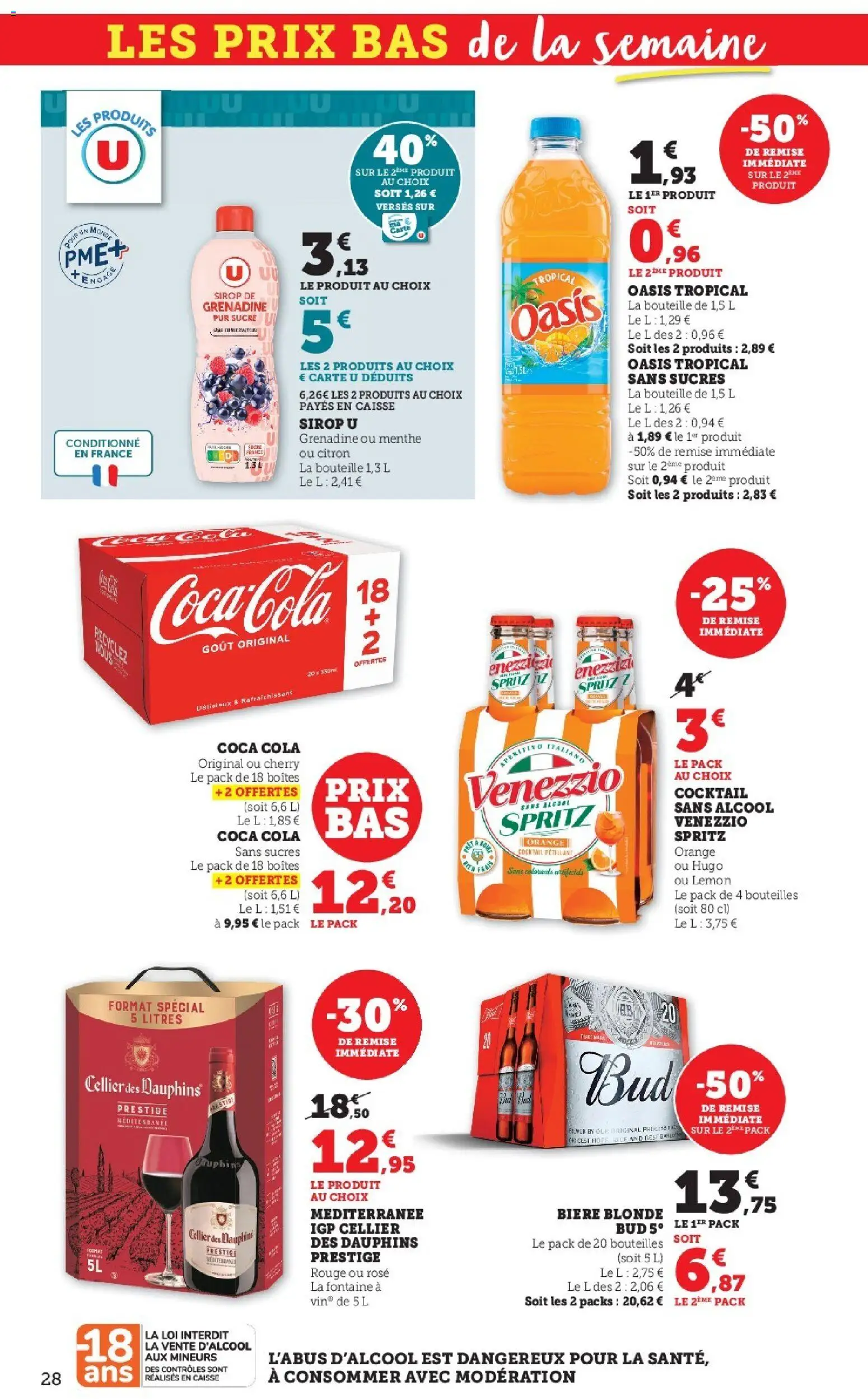 {H1} | Page: 28 | Produits: Citron, Sucre, Orange, Coca cola