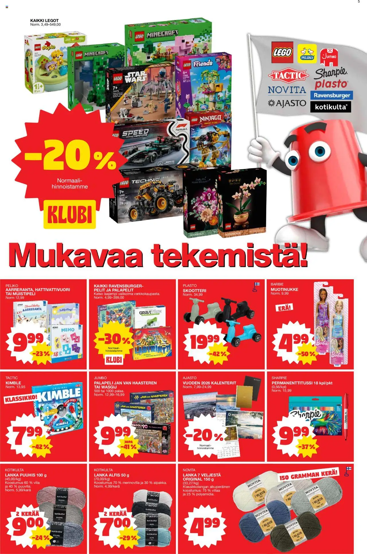 Tokmanni tarjoukset – voimassa 15.09.2025 alkaen | Sivu: 5 | Tuotteet: Palapeli, Legot