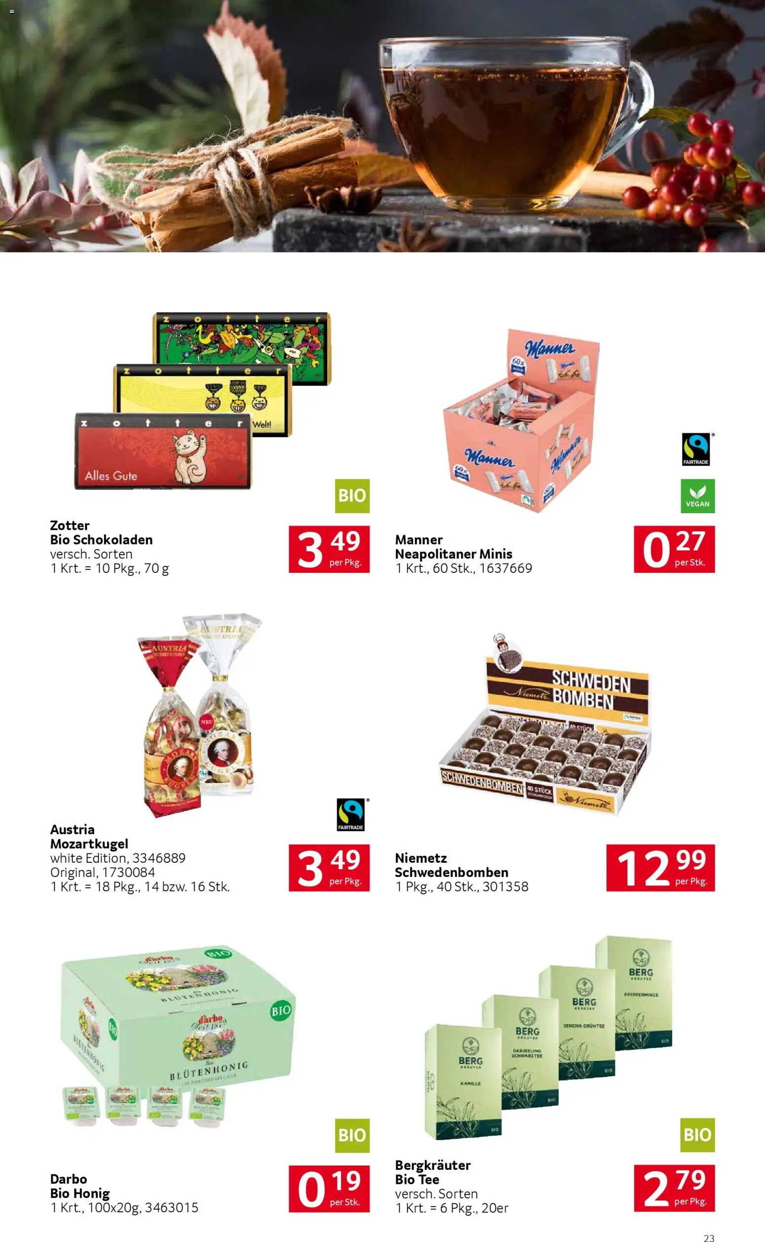 Transgourmet Natürlich nachhaltige Vielfalt gültig ab 25.01.2026 | Seite: 23 | Produkte: Tee