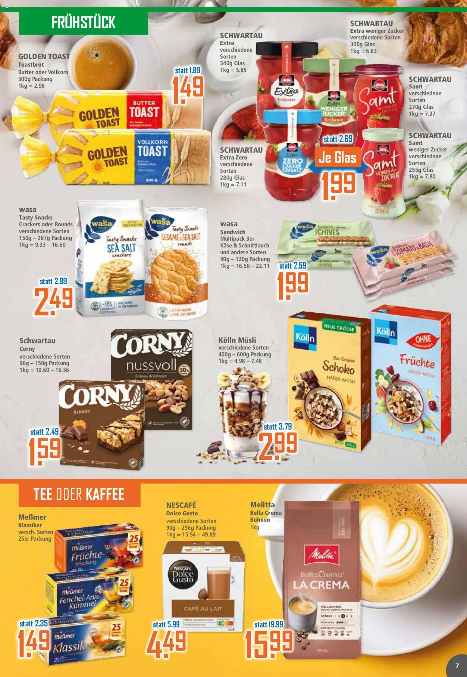 Klaas & Kock Prospekt 	 – gültig ab 09.03.2026 | Seite: 7 | Produkte: Butter, Käse, Toast, Messmer