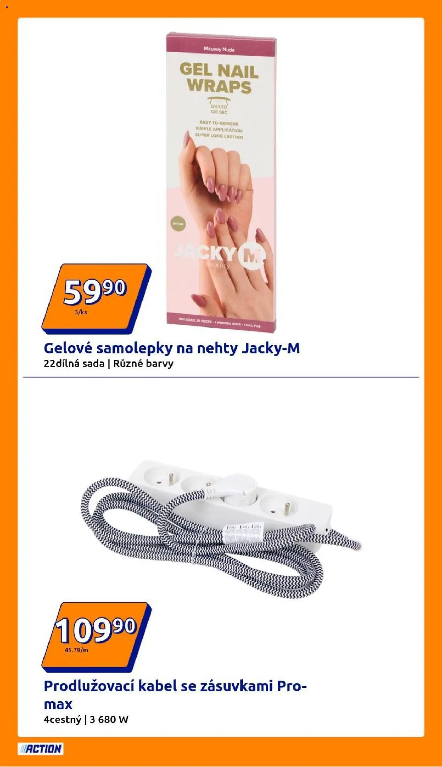 Action leták od 12.11.2025 | Strana: 8 | Produkty: Kabel, Prodlužovací kabel, Nehty, Barvy