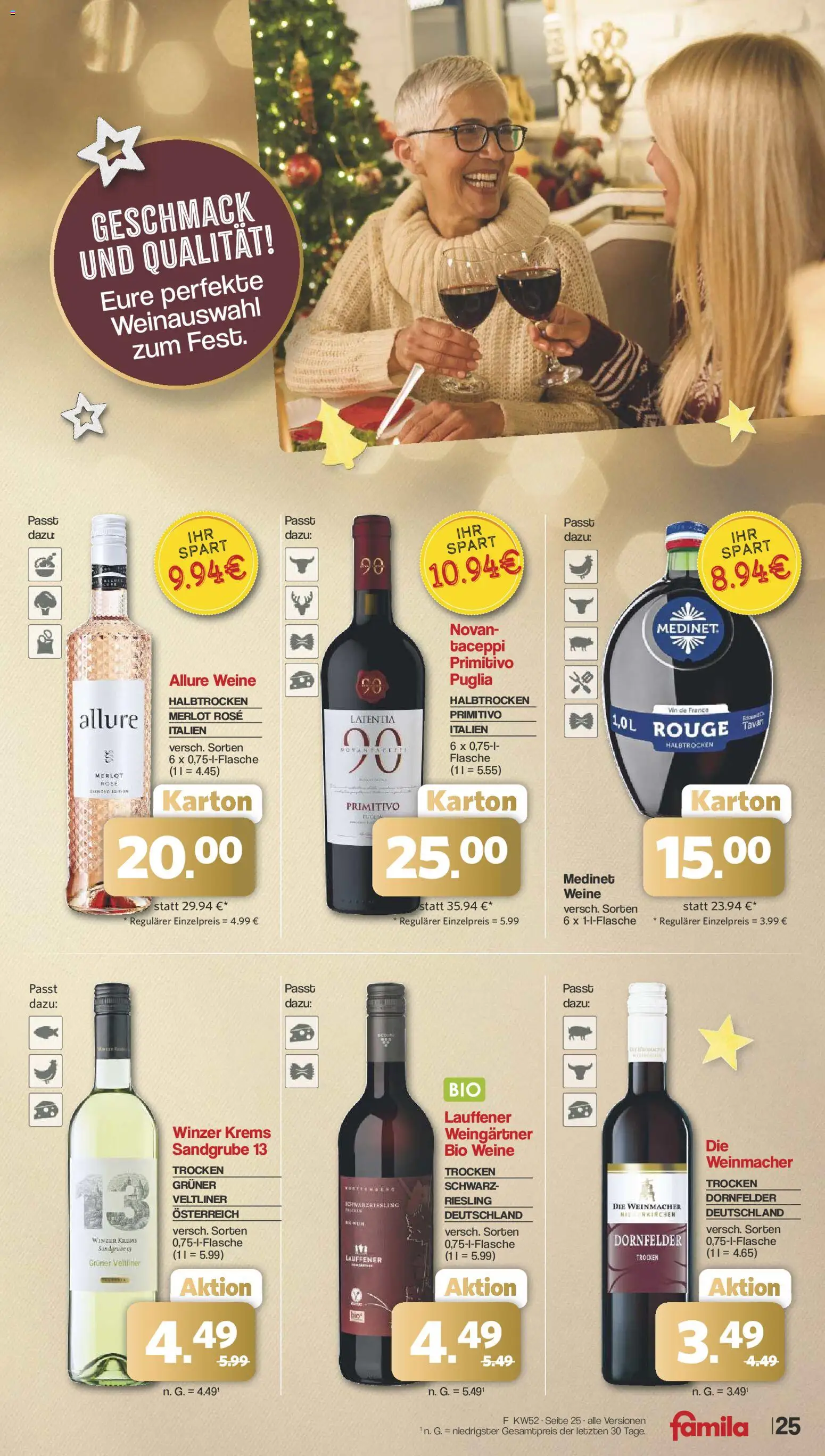 Famila Nordwest Prospekt 	 – gültig ab 22.12.2025 | Seite: 25 | Produkte: Merlot, Rouge