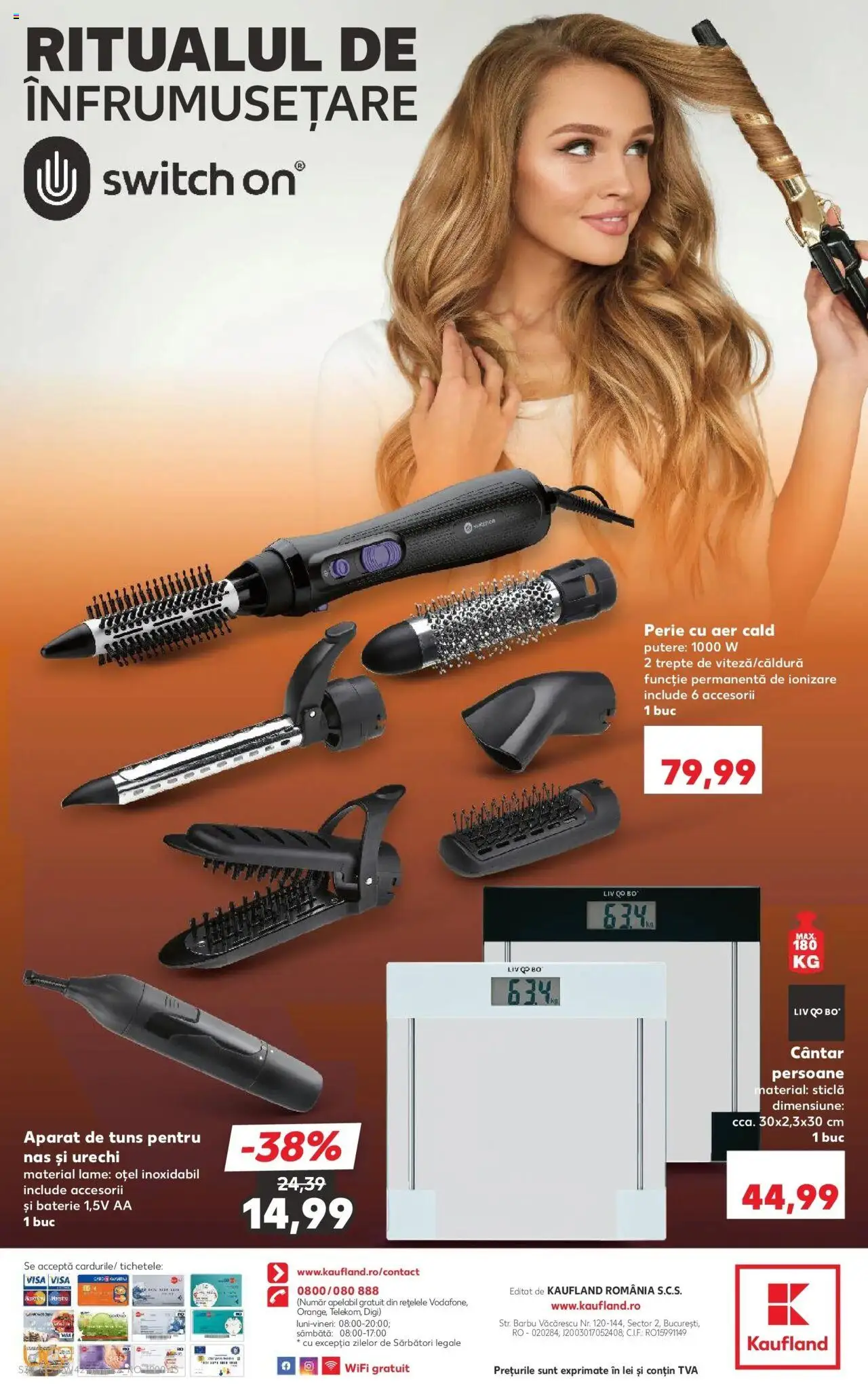 Noul catalog Kaufland – valabil de la 15.10.2025 | Pagină: 34 | Produse: Trimmer, Cântar, Baterie, Perie