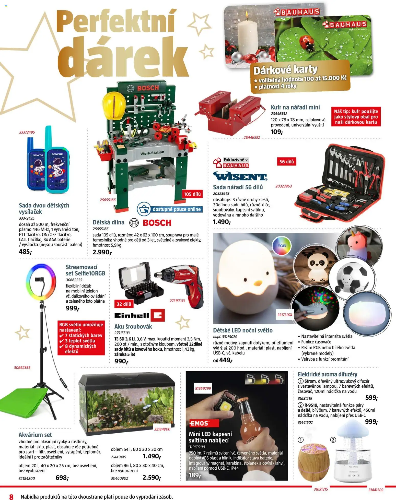 Bauhaus leták od 05.12.2025 | Strana: 8 | Produkty: Difuzér, Šroubovák, Kufr na nářadí, Aku šroubovák