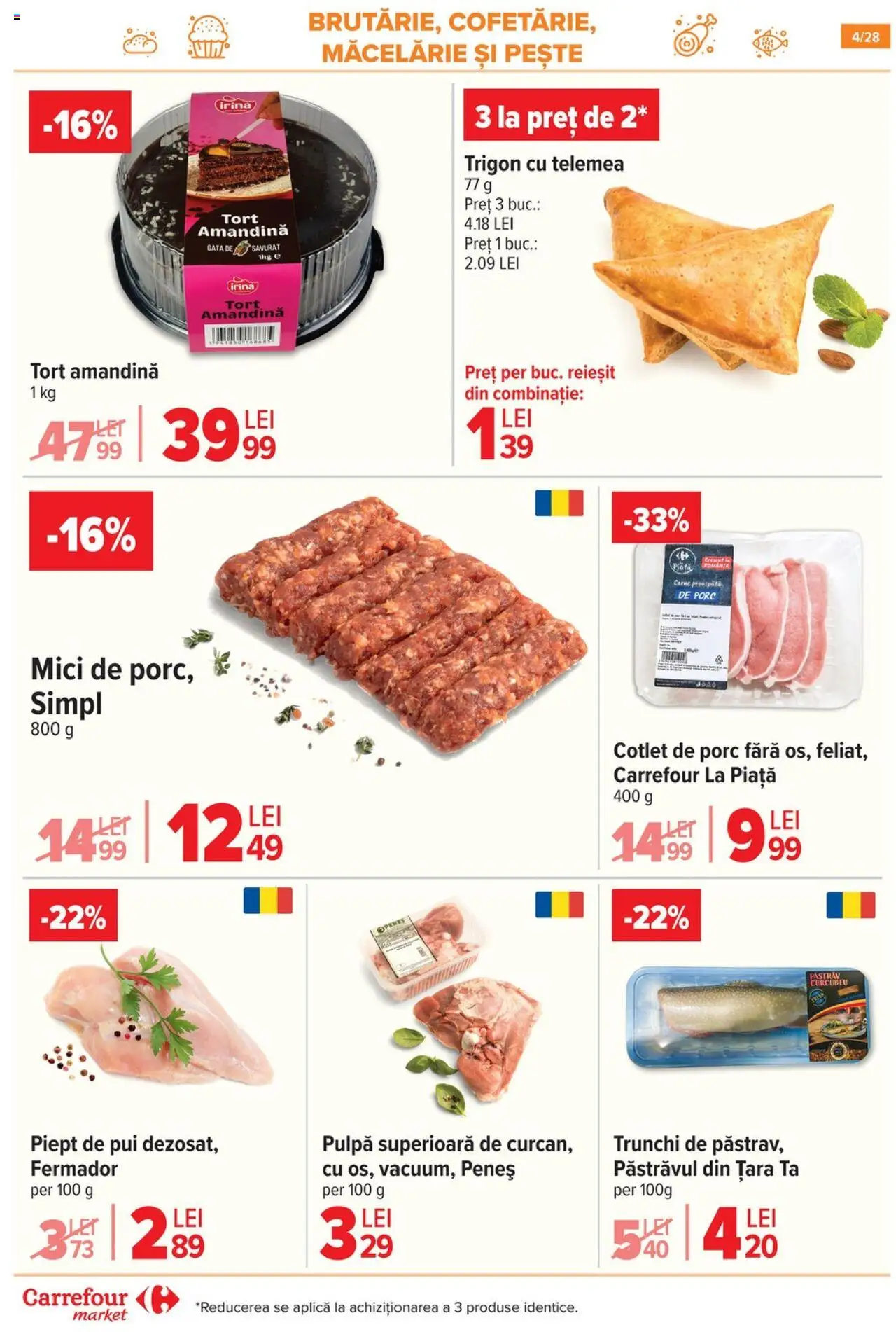 Carrefour catalog - Market – valabil de la 13.08.2025 | Pagină: 5 | Produse: Amandină, Mici, Tort, Pește