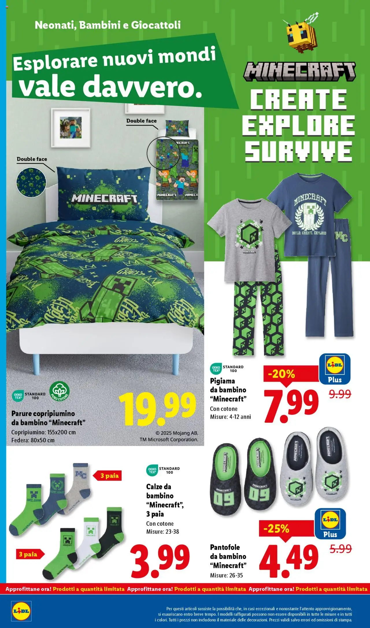 Volantino Lidl del 22.09.2025 | Pagina: 50 | Prodotti: Copripiumino, Pigiama, Pantofole, Federa