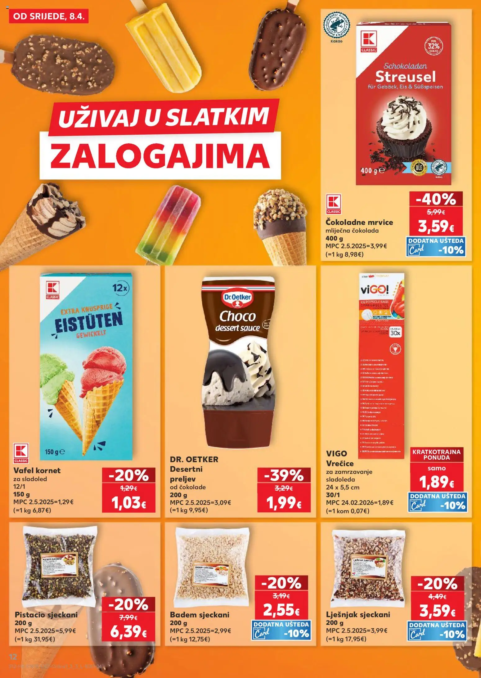 Kaufland katalog | vrijedi od 08.04.2026 | Stranica: 12 | Proizvodi: Čokolada, Lješnjak, Kakao, Kornet