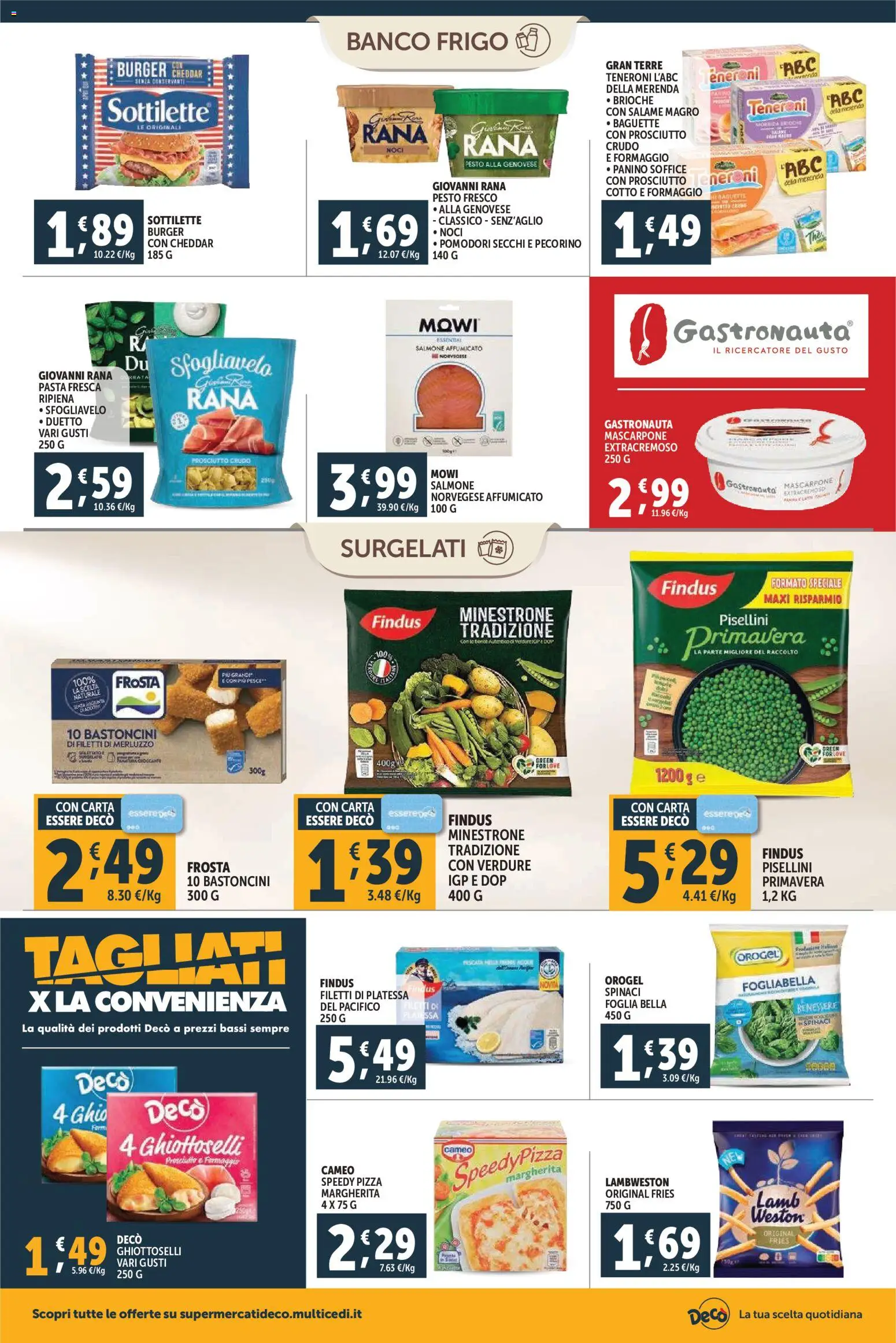 Volantino Decò del 20.01.2026 | Pagina: 6 | Prodotti: Prosciutto Crudo, Verdure, Pasta, Pomodori secchi