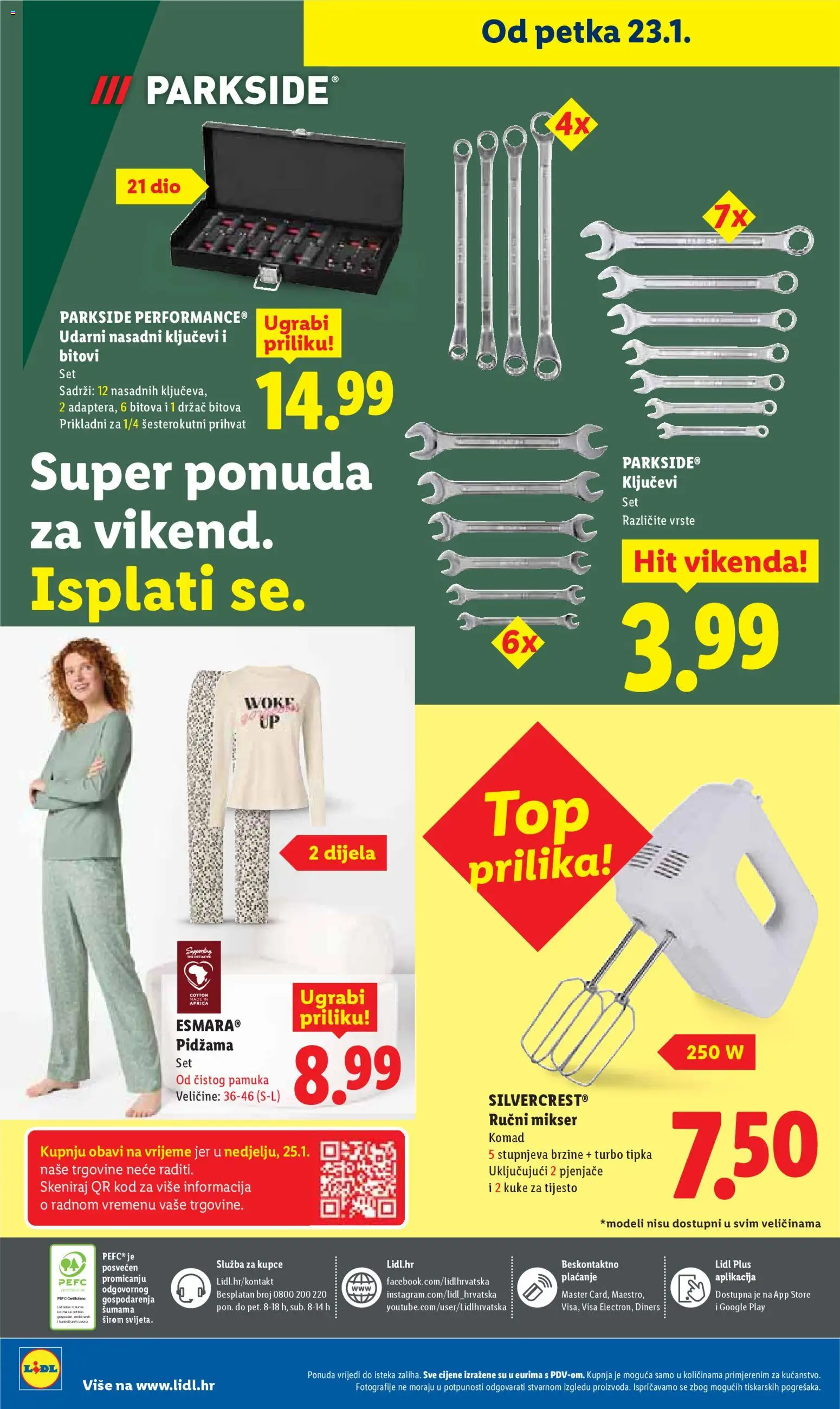 Lidl katalog | vrijedi od 19.01.2026 | Stranica: 68 | Proizvodi: Mikser, Pidžama, Parkside
