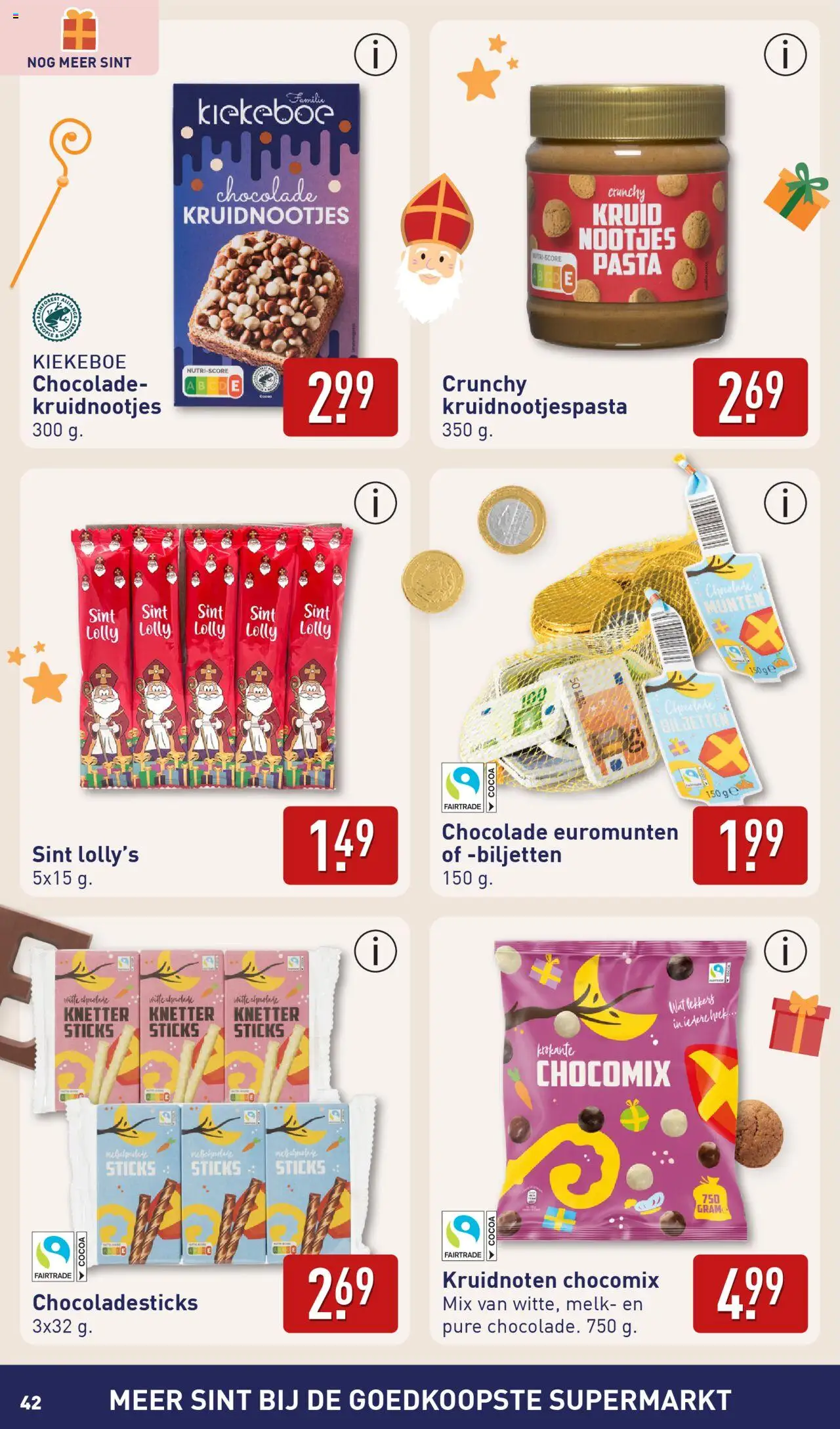 {H1} | Pagina: 42 | Producten: Melk, Chocolade, Pasta