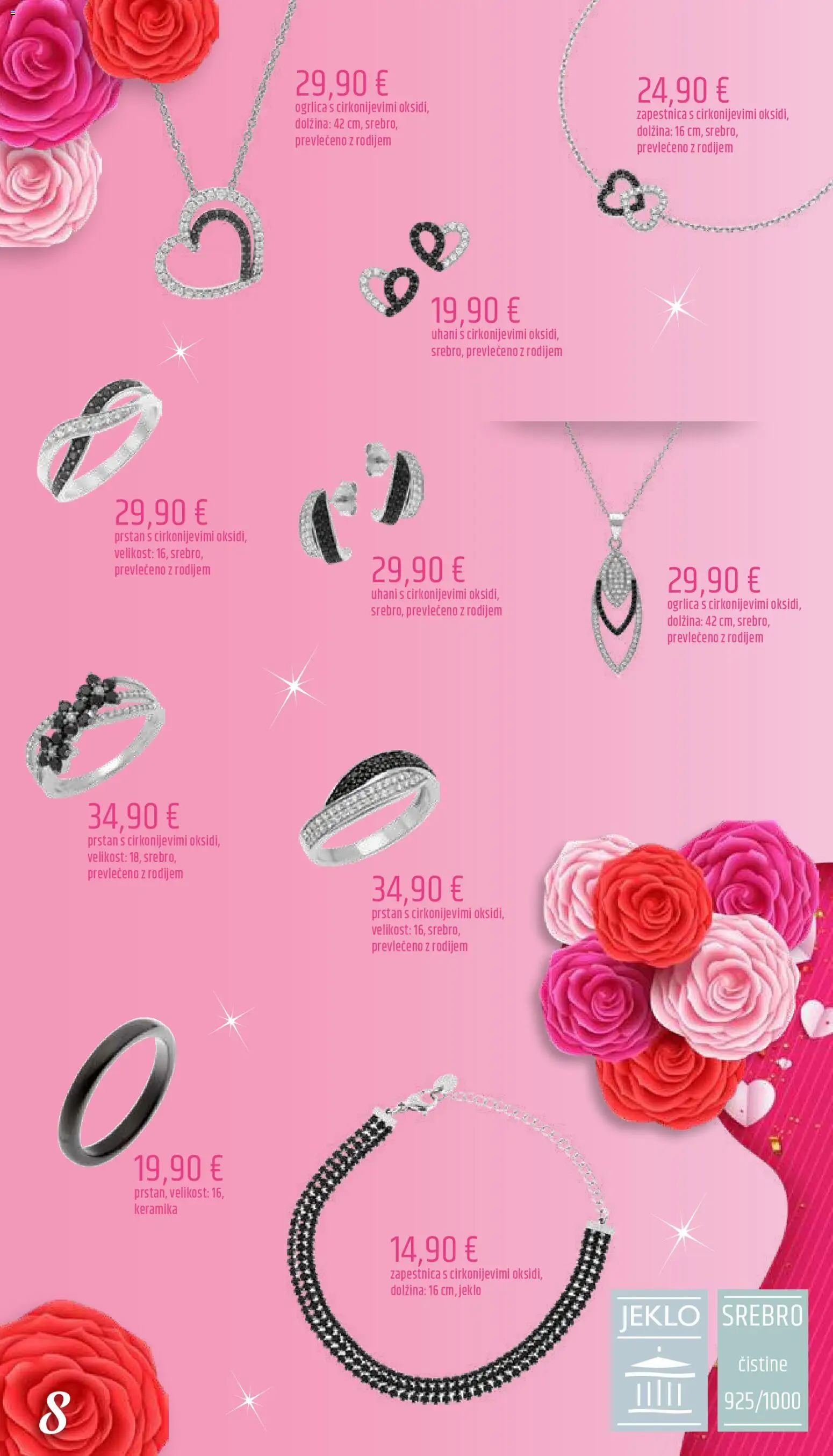 Novi E.leclerc katalog ponudbe – veljaven od 06.03.2026 | Stran: 8 | Izdelki: Zapestnica, Prstan, Uhani