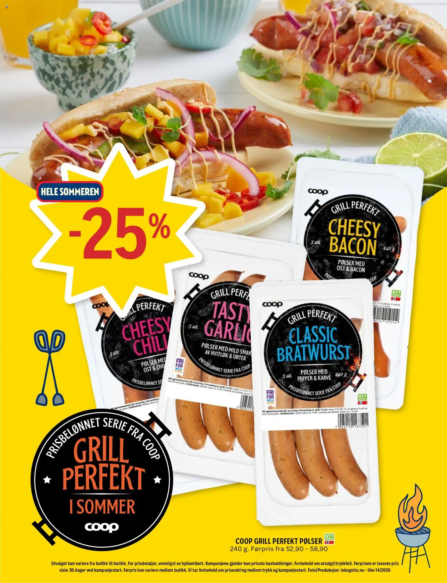 {H1} | Side: 13 | Produkter: Melk, Pølser, Hvitløk, Curry powder