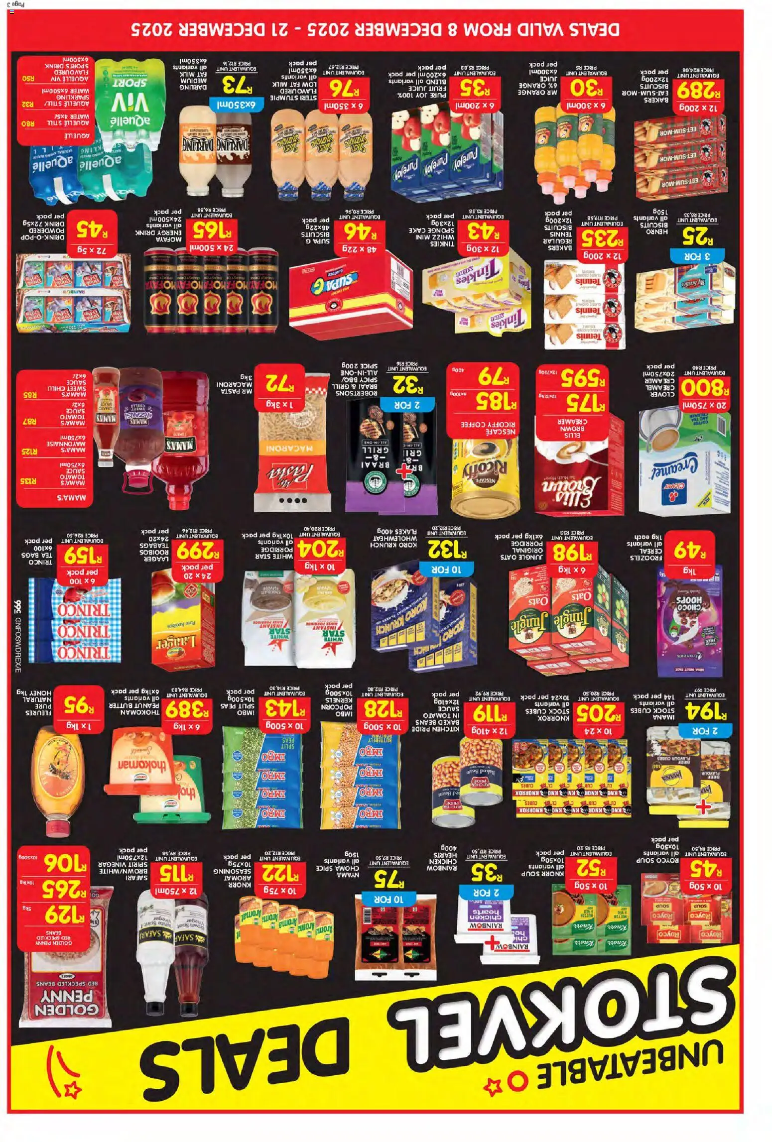 New Shoprite catalogue – valid from 08.12.2025 | Page: 7 | Products: Biscuits, Juice, Flakes, Fruit