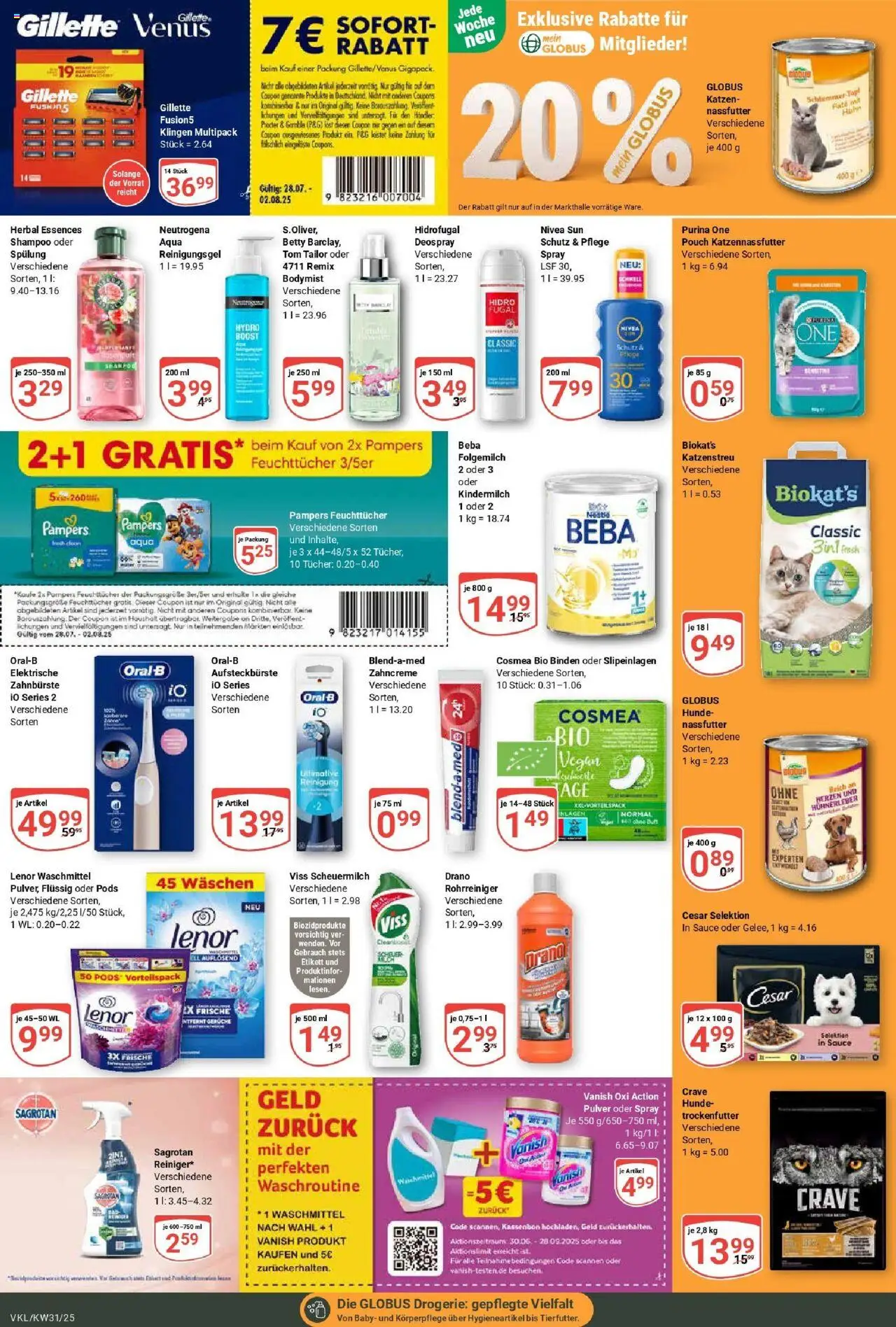 Globus prospekt Völklingen	 - gültig ab dem 28.07.2025 | Seite: 18 | Produkte: Top, Duft, Shampoo, Zahnbürste