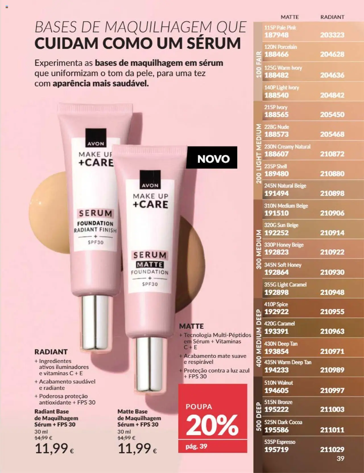 Catálogo Avon Campanha 6 │ válido de 01.06.2025 | Página: 39 | Produtos: Maquilhagem, Base, Sérum