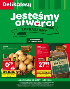 Pogląd oferty "Delikatesy Centrum Gazetka Warszawa Otwarcie" - ważna od 05.03.2026
