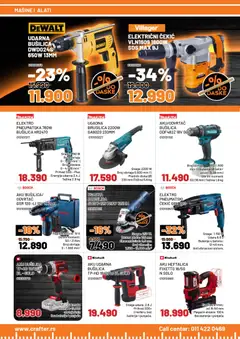 Crafter katalog - pregled Crafter kataloga - važi od 31.10.2025 | Strana: 4 | Proizvode: Bosch, Čekić, Bušilica, Baterije