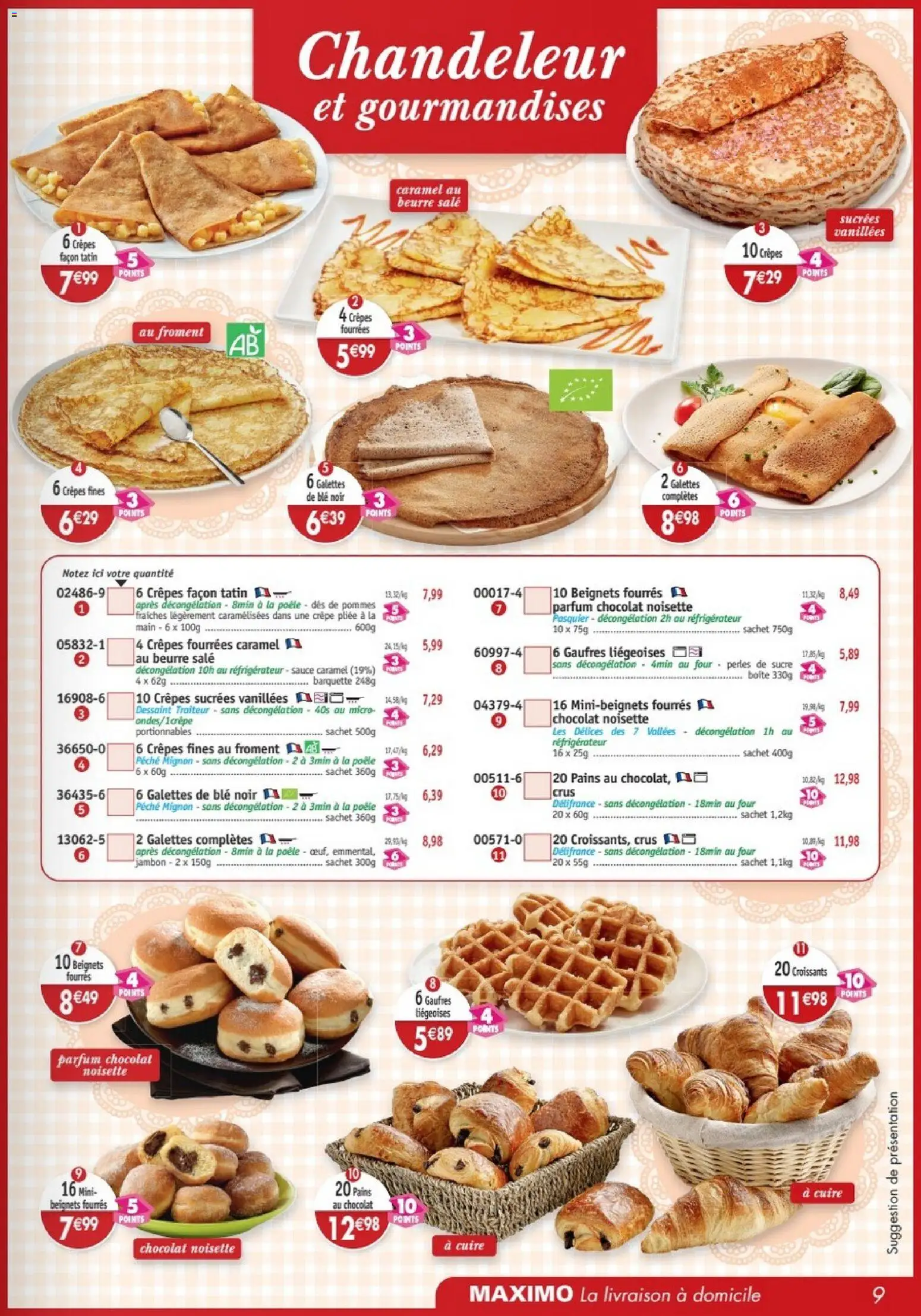 {H1} | Page: 9 | Produits: Noisette, Réfrigérateur, Parfum, Pommes