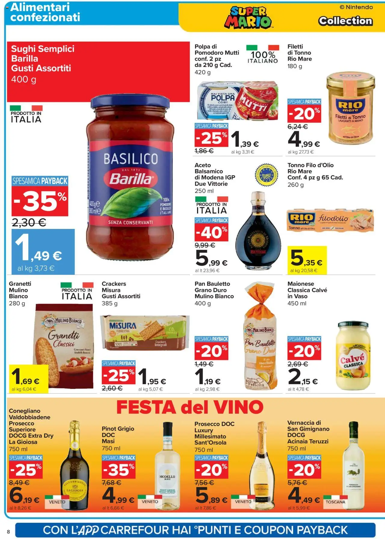 Volantino Carrefour del 02.10.2025 | Pagina: 8 | Prodotti: Maionese, Pomodoro, Tonno, Aceto