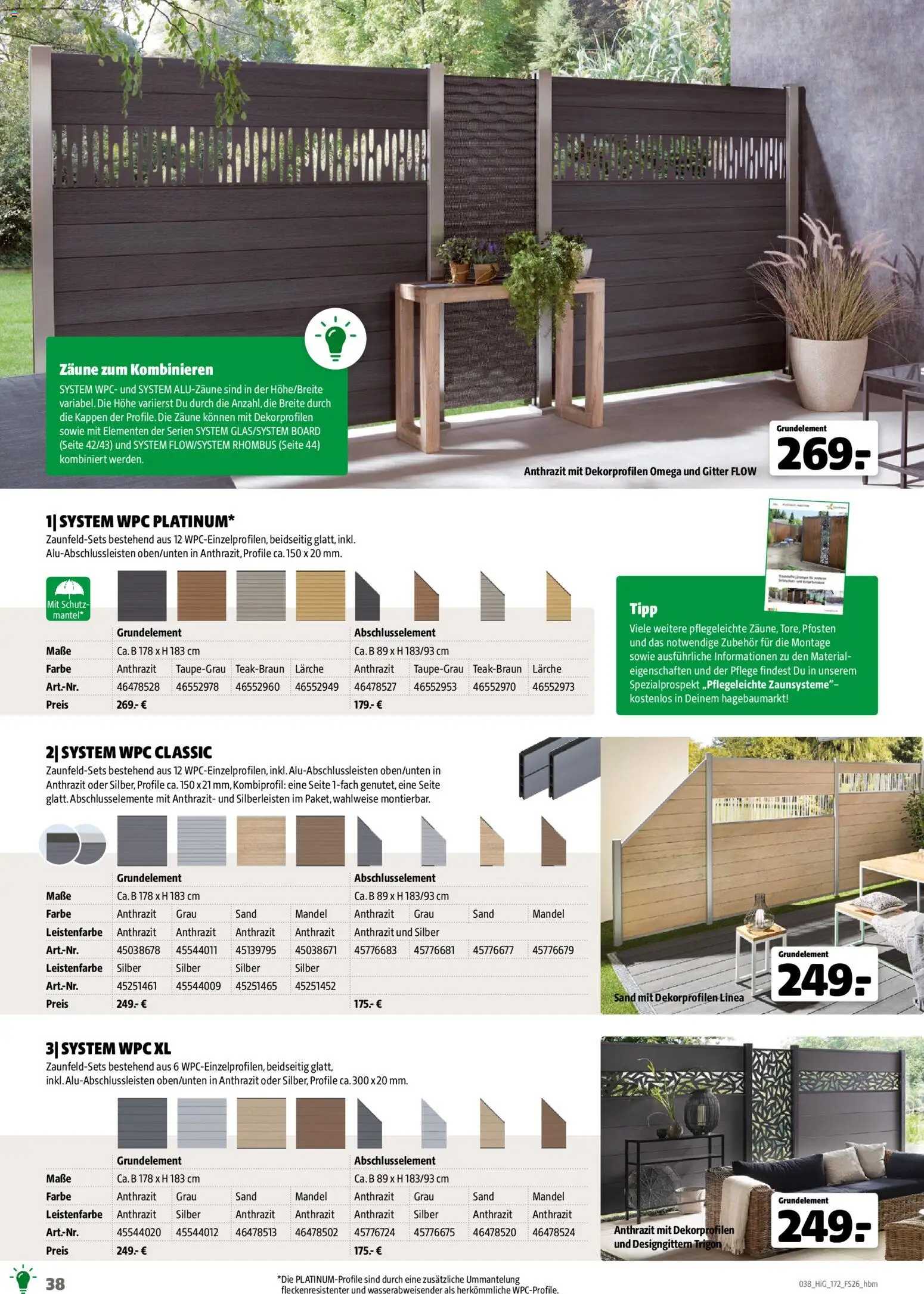 Hagebau Gartengestaltungsortiment – gültig ab 02.03.2026 | Seite: 38