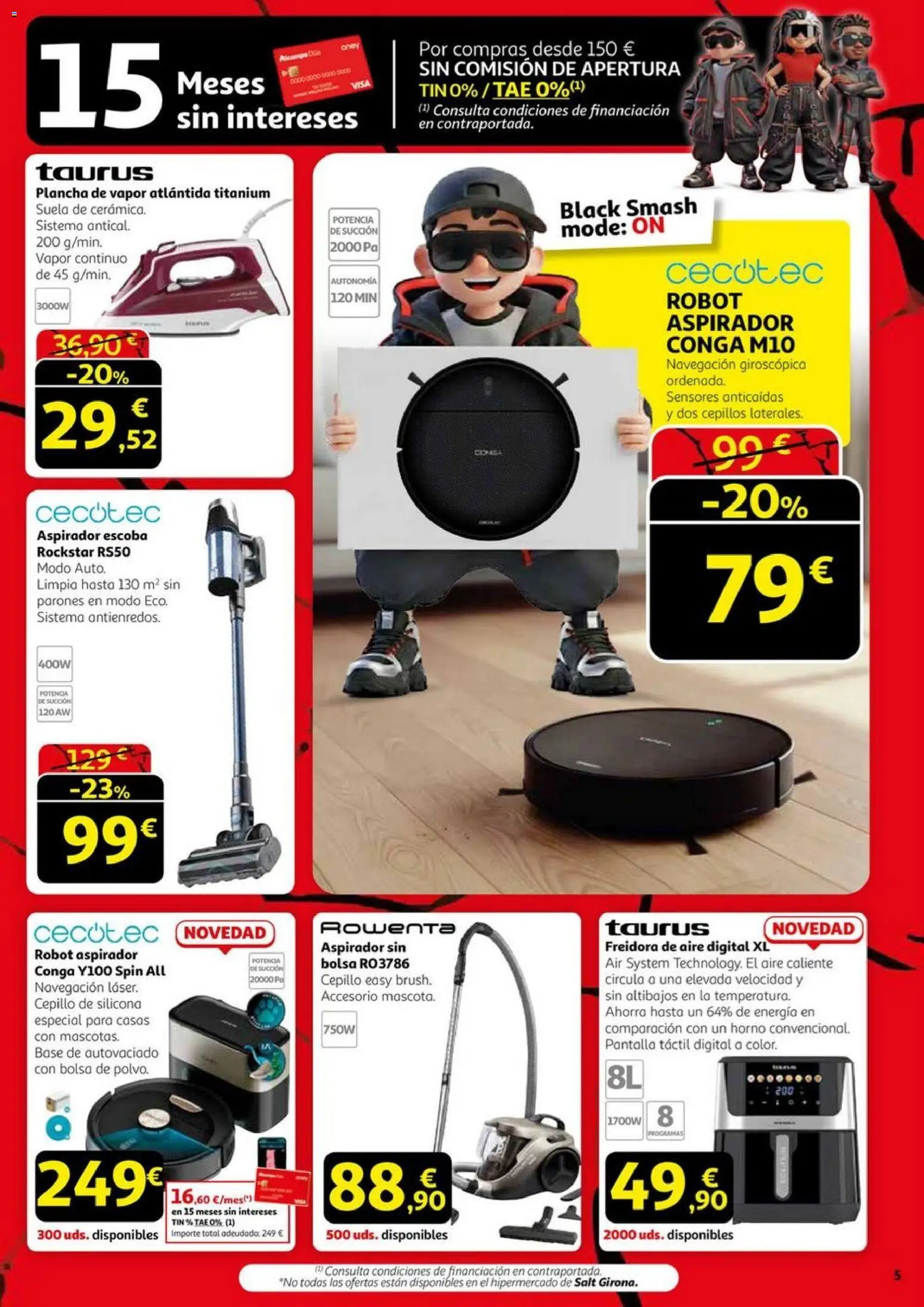 Alcampo - Black Friday  │ válido desde el 06.11.2025 | Página: 5 | Productos: Cepillo, Escoba, Bolsa, Freidora