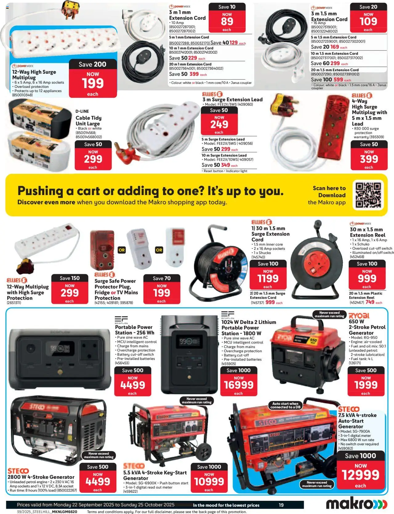 New Makro catalogue – valid from 22.09.2025 | Page: 19 | Products: Tank, Fridge, Oil, Switch