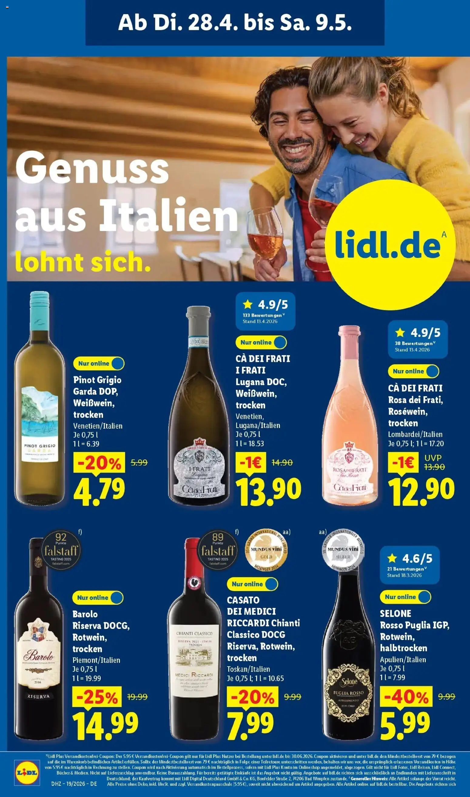 Lidl Německo leták od 04.05.2026 | Strana: 60 | Produkty: Pinot Grigio