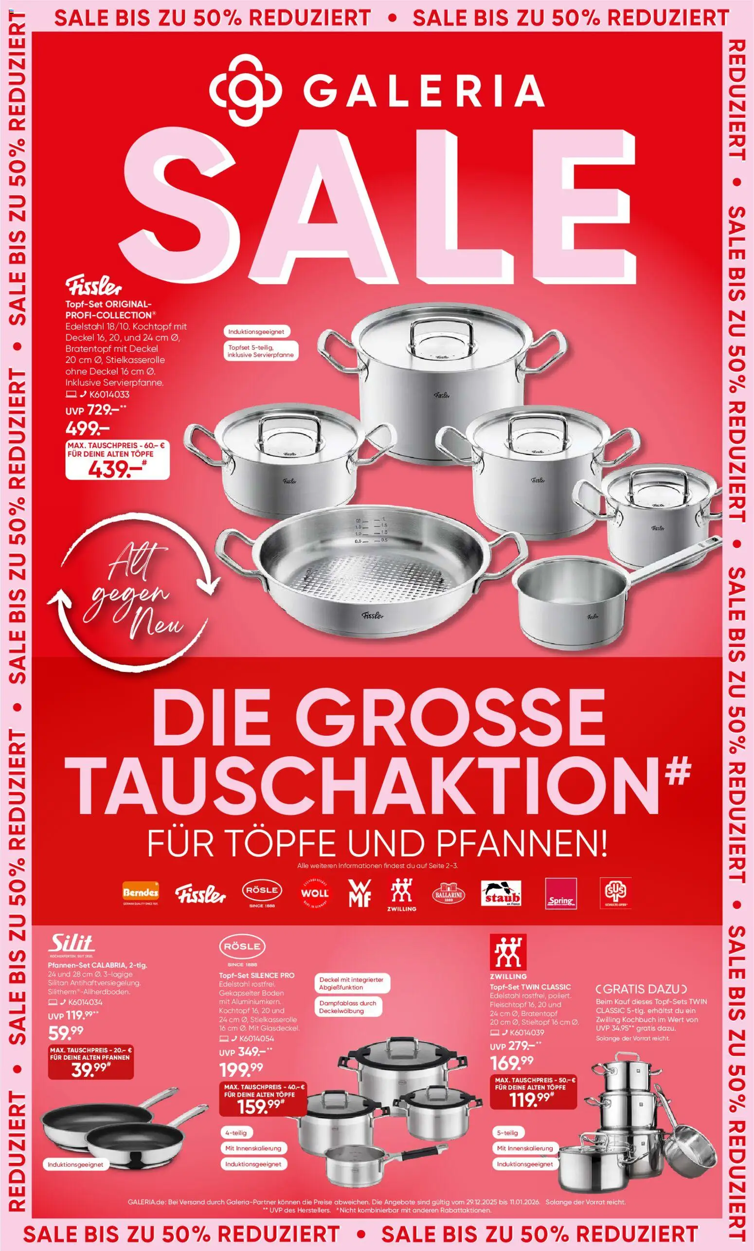 Galeria Karstadt Kaufhof Prospekt 	 – gültig ab 29.12.2025 | Seite: 1