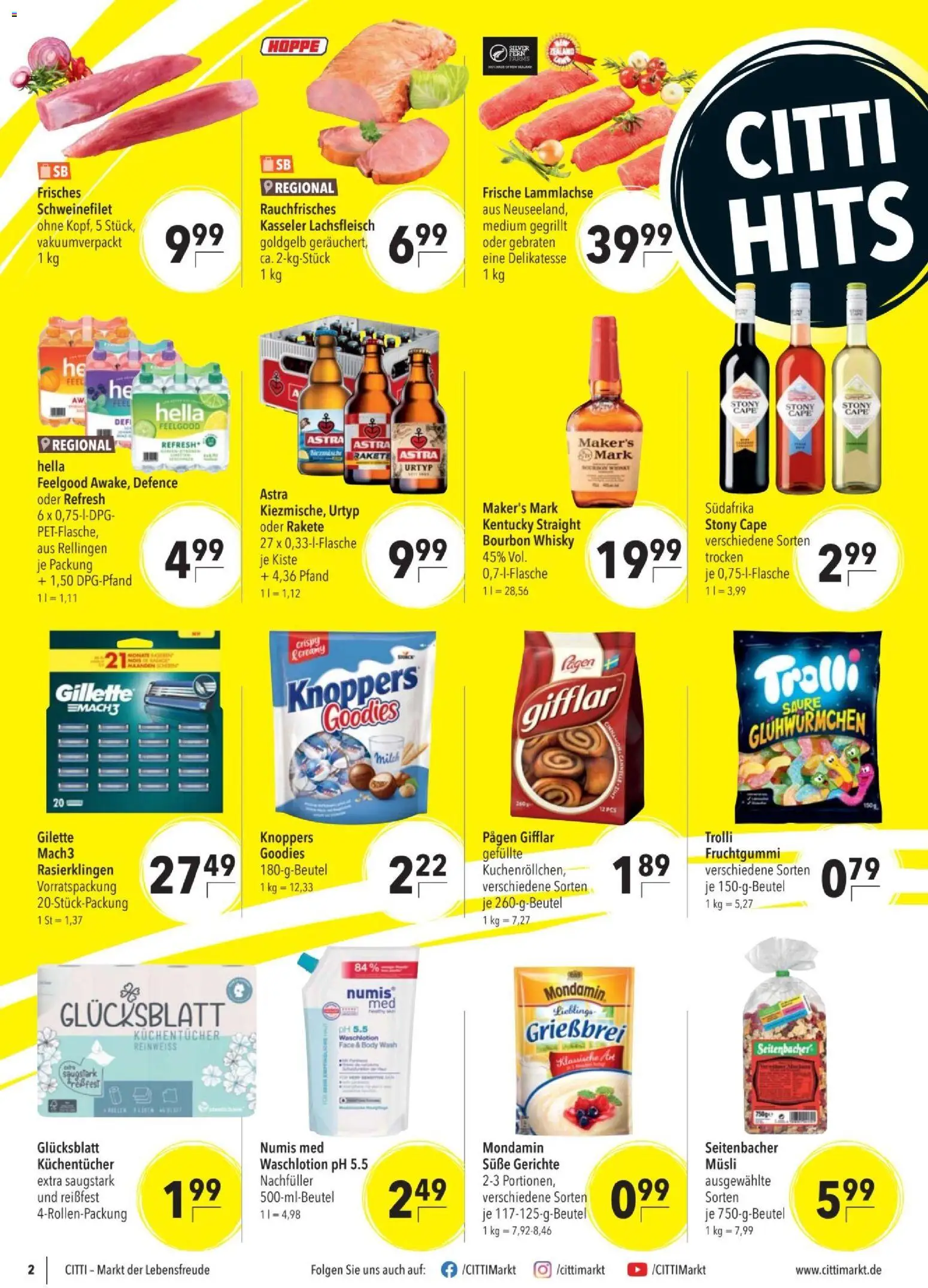 CITTI tilbudsavis – gyldig fra 18.02.2026 | Side: 2 | Produkter: Bourbon, Whisky, Müsli