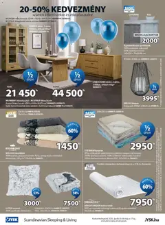 JYSK akciós újság - amely érvényes a következő dátumtól: 08.04.2026 | Oldal: 24 | Termékek: Törölköző, Paplan, Lámpás, Étkezőszék