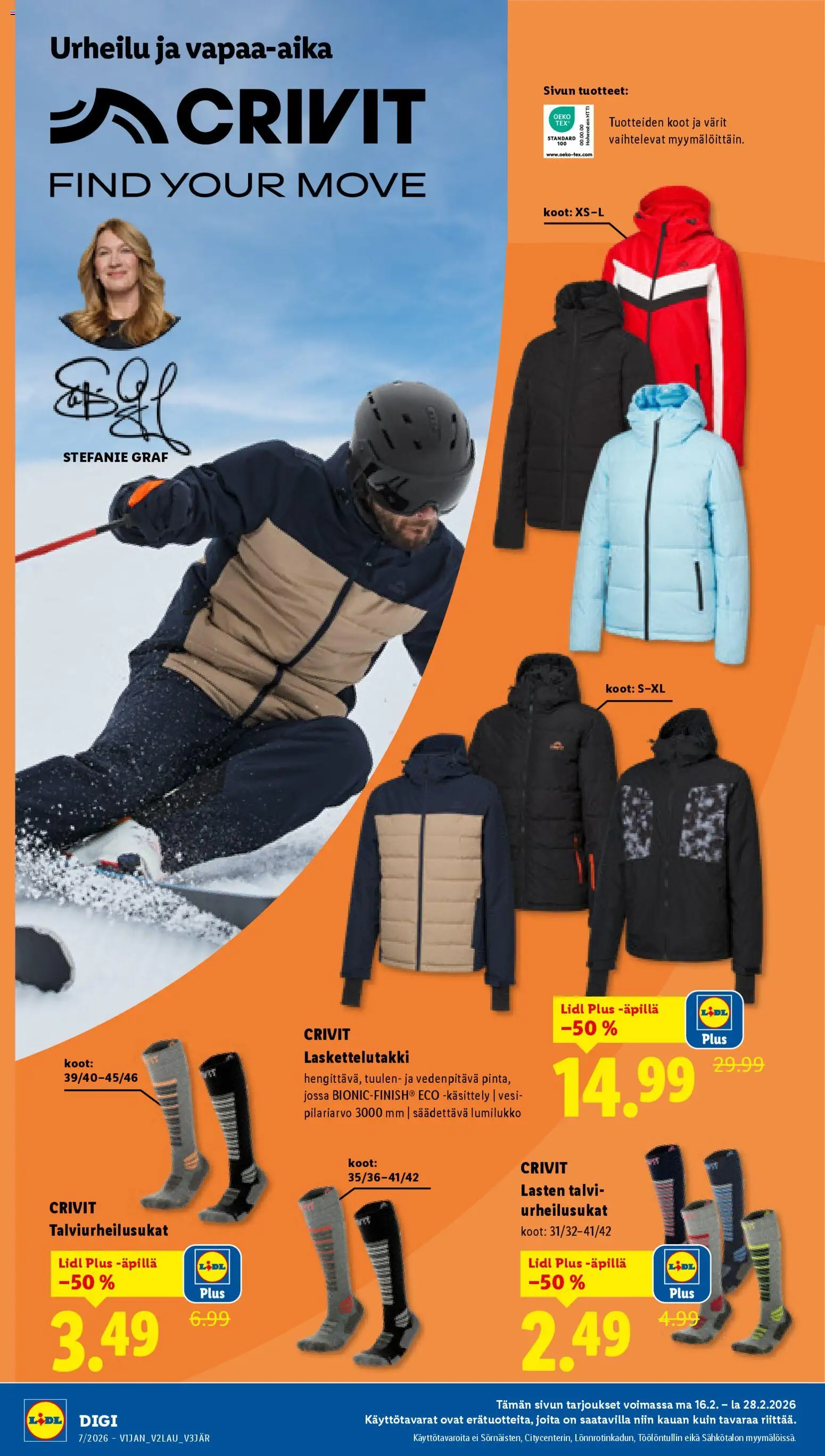 Lidl Crivit - Tampere – voimassa 16.02.2026 alkaen | Sivu: 2