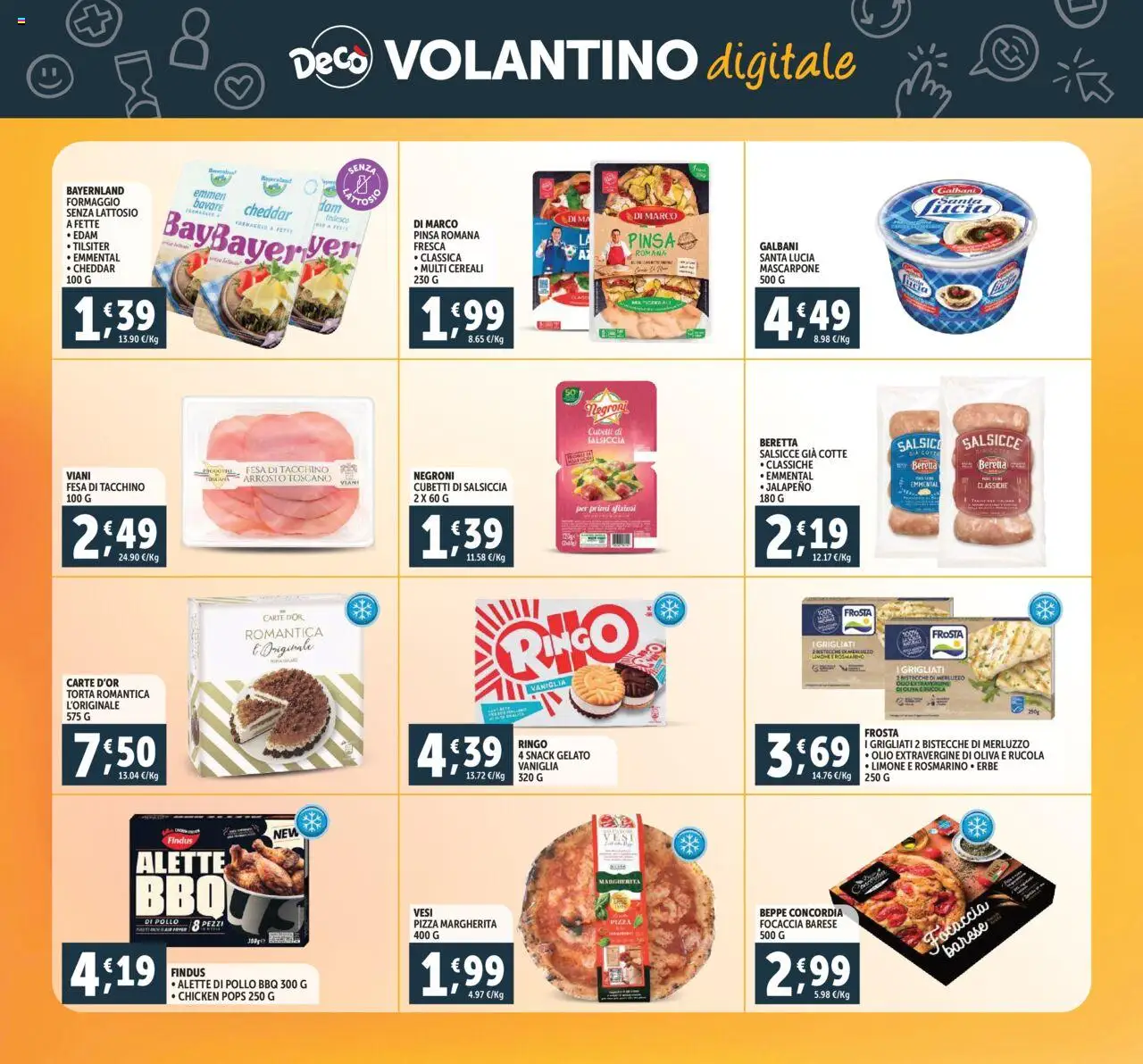 Volantino Decò del 08.07.2025 | Pagina: 22 | Prodotti: Pizza, Merluzzo, Focaccia, Formaggio