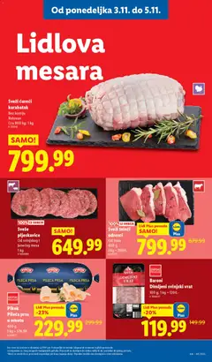 Sveže pljeskavice, Od svinjskog i junećeg mesa 1 kg - pregled Lidl kataloga - važi od 30.10.2025 | Strana: 83