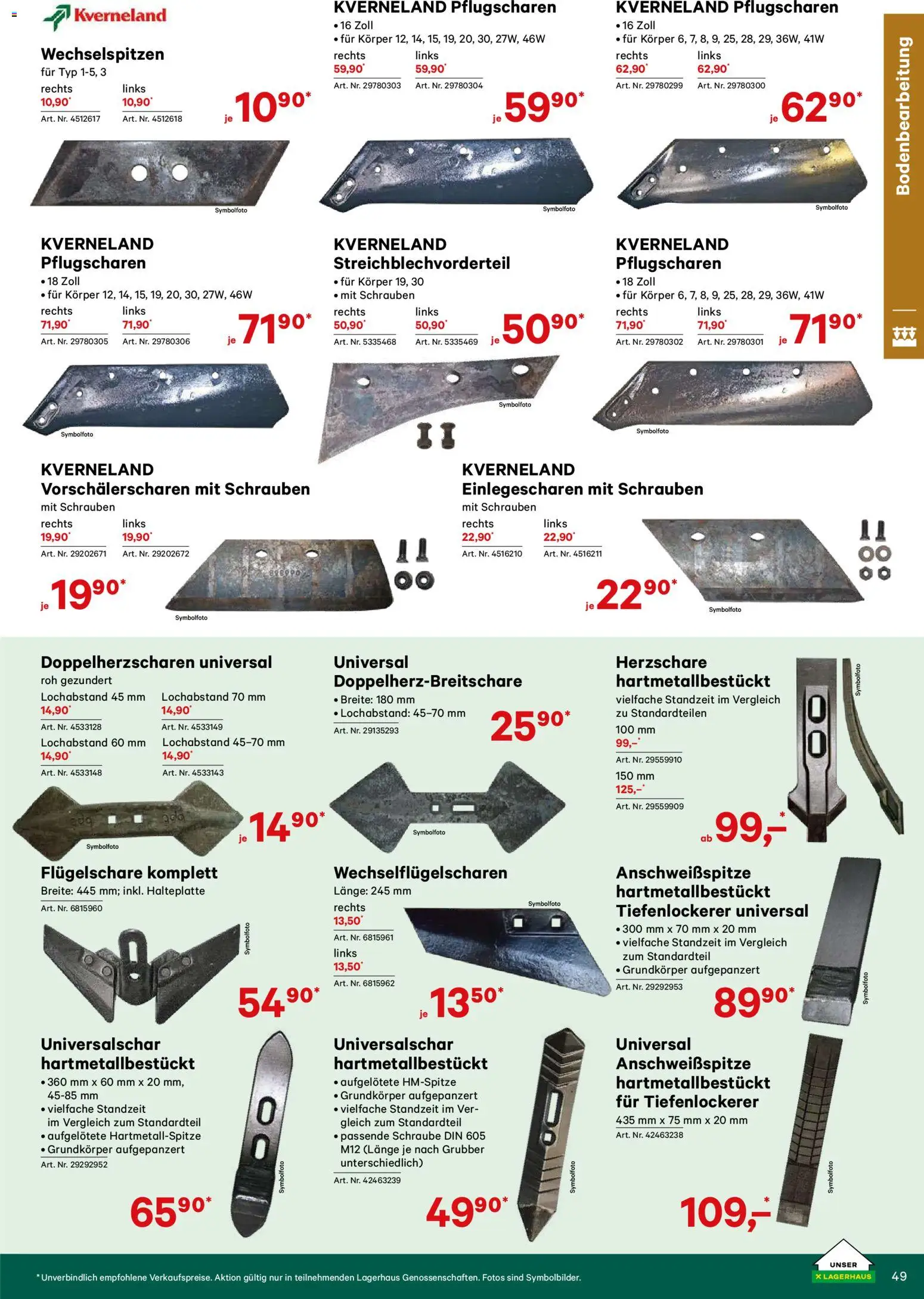 Lagerhaus Verschleißteile & Zubehör gültig ab 01.01.2026 | Seite: 49