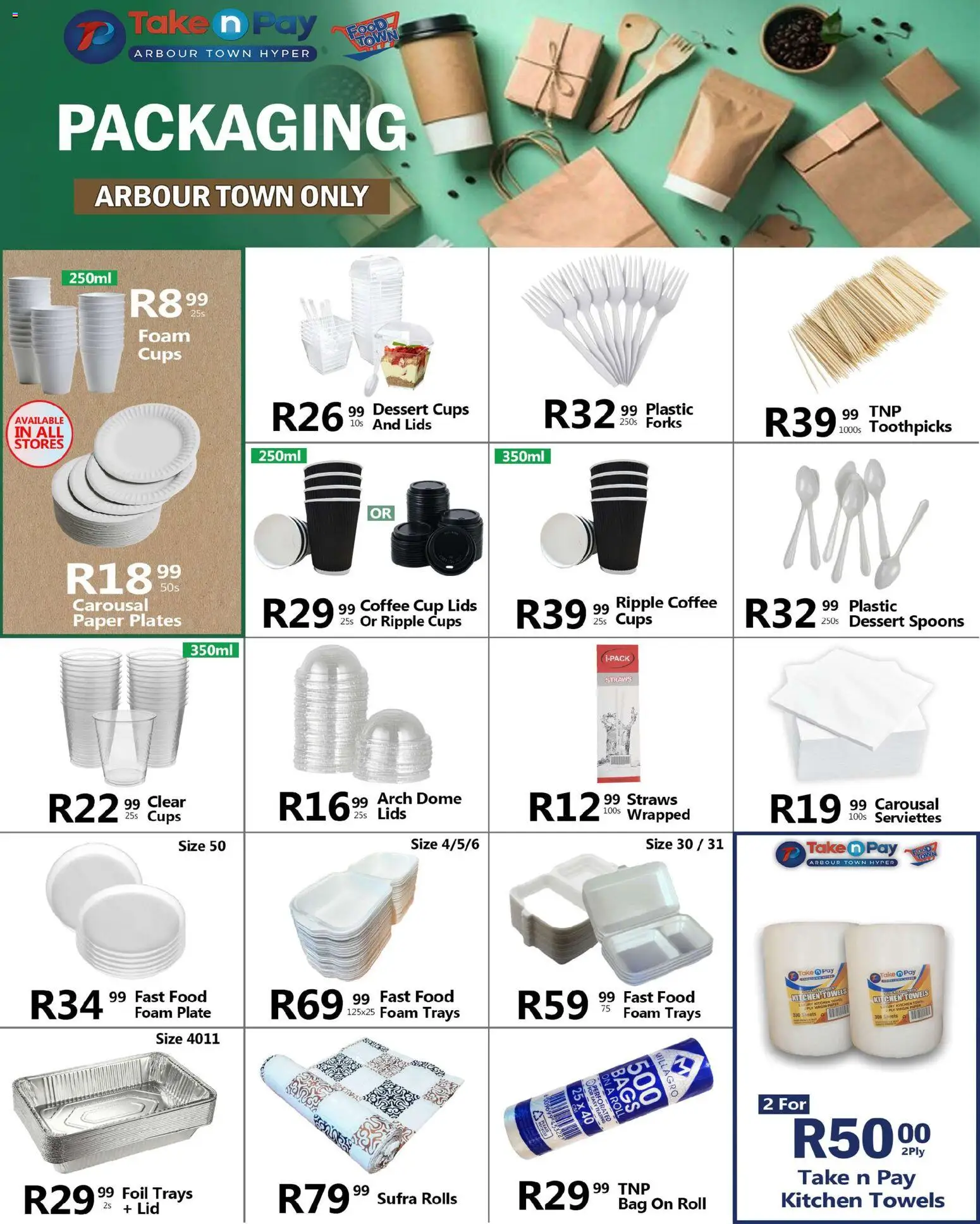 New Take n Pay catalogue – valid from 25.11.2025 | Page: 38 | Products: Coffee, Foam, Paper, Paper plates