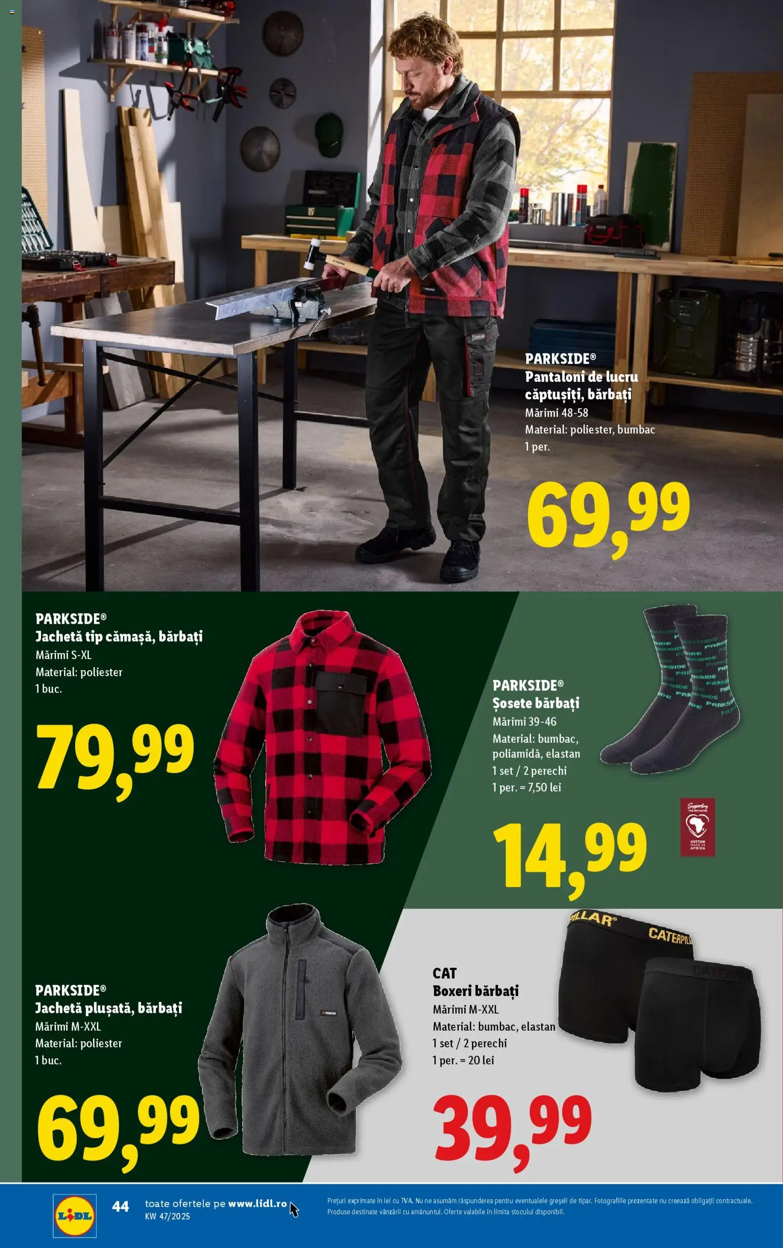 Noul catalog Lidl – valabil de la 17.11.2025 | Pagină: 18 | Produse: Jachetă, Pantaloni, Șosete, Boxeri