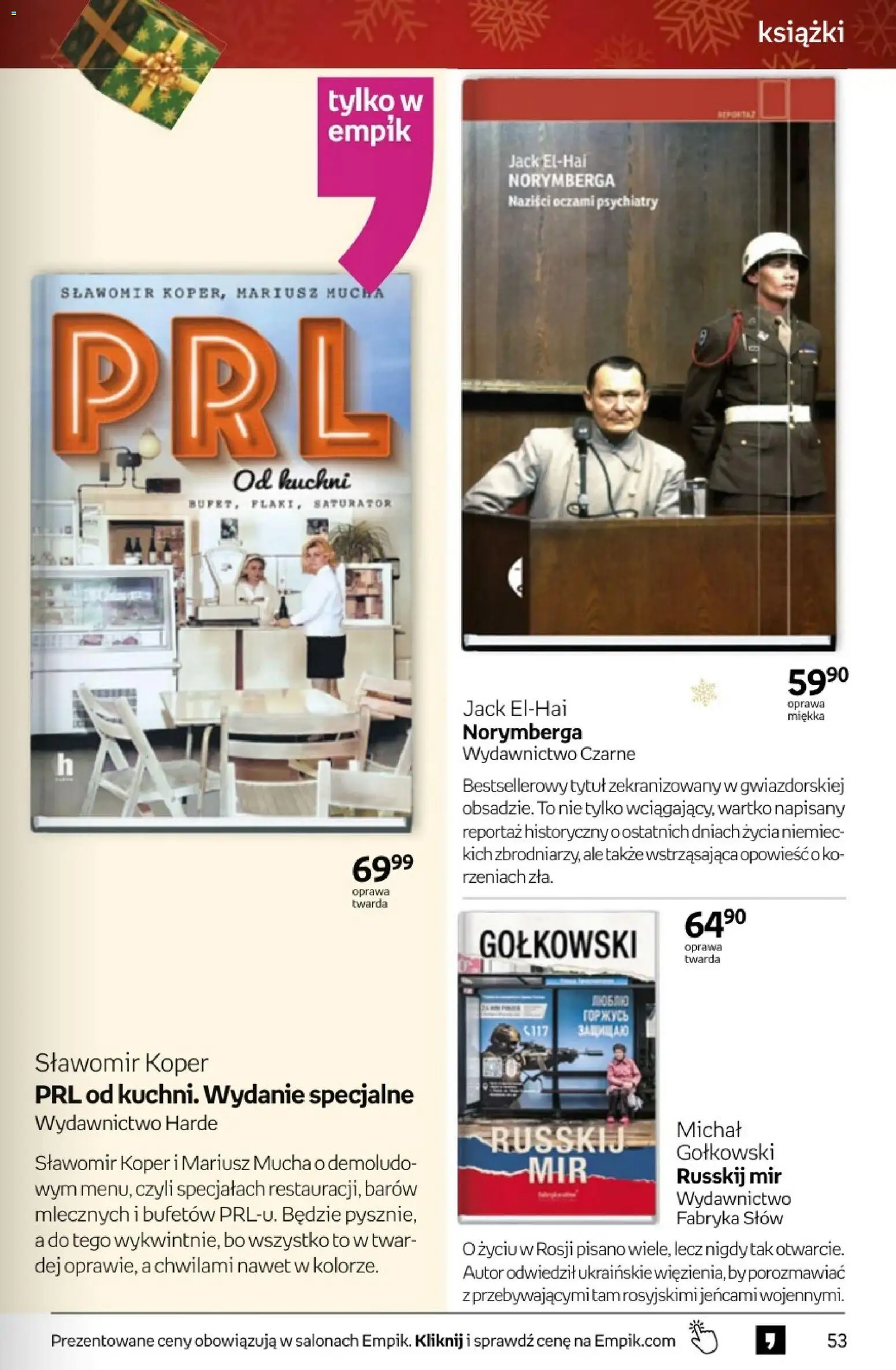 Empik promocje - Tom kultury Książki od 10.12.2025 | Strona: 53 | Produkty: Książki